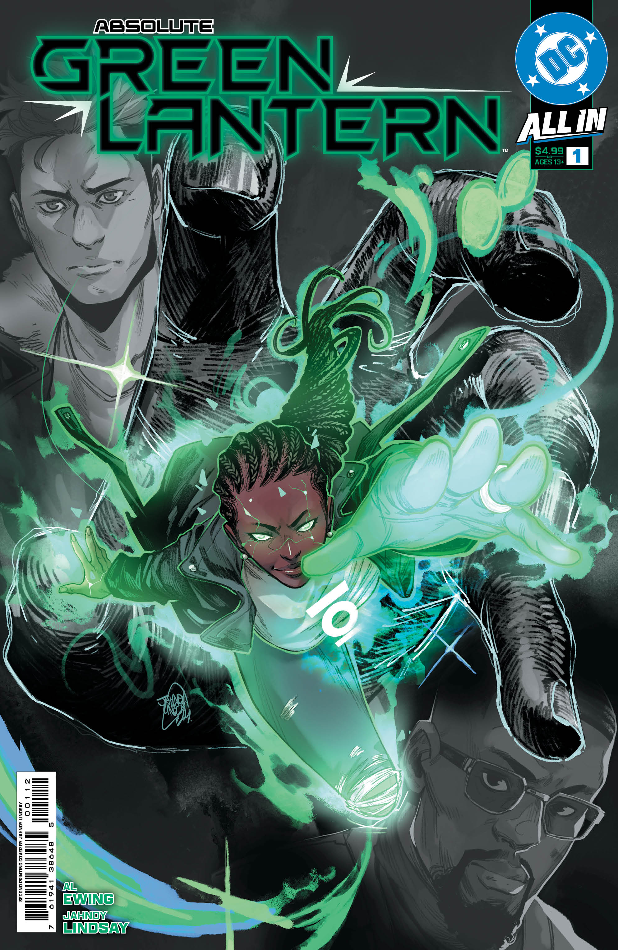 ABSOLUTE GREEN LANTERN #1 SECOND PRINTING CVR A JAHNOY LINDSAY