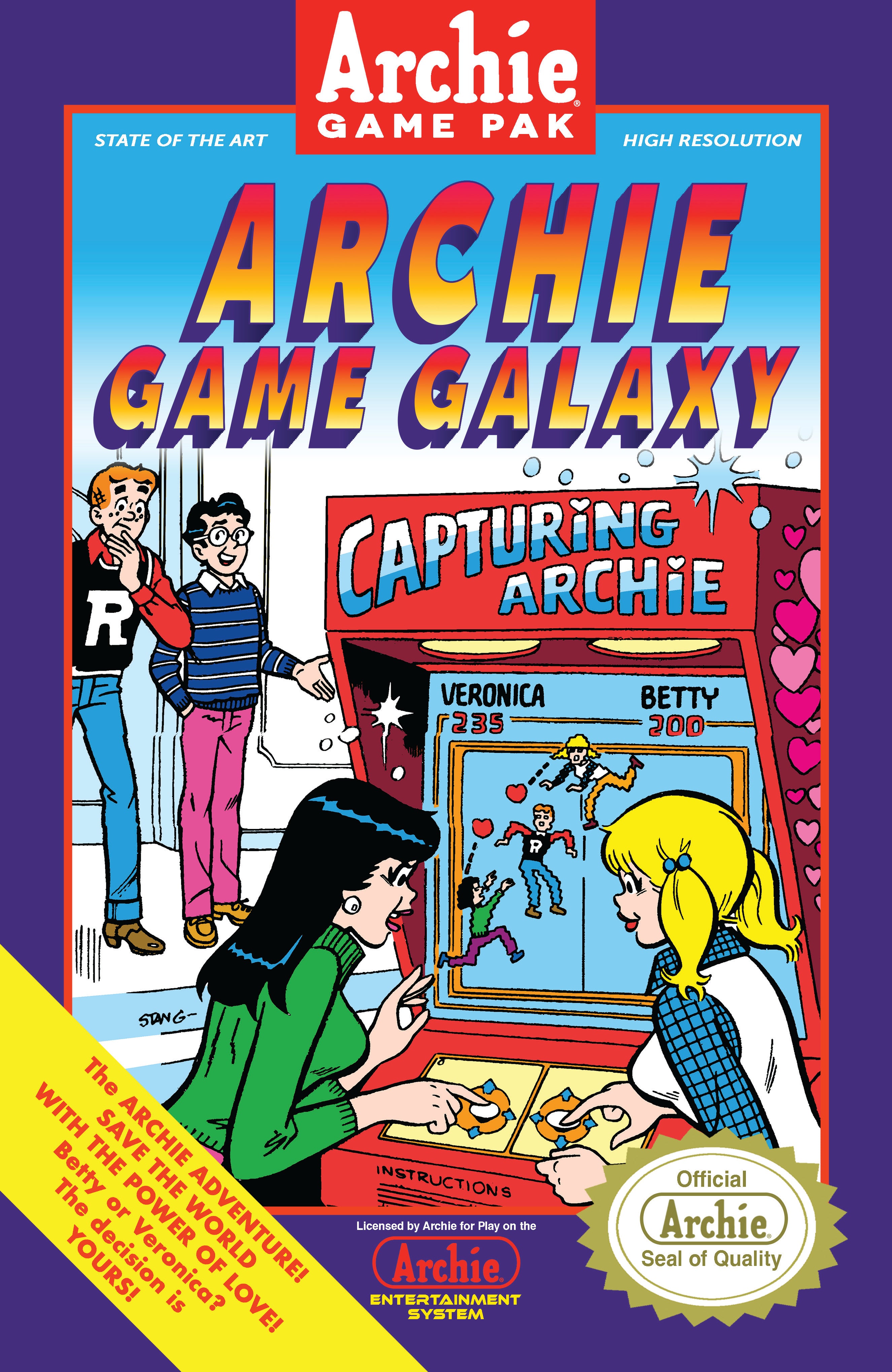 ARCHIE COMICS 85TH ANNIVERSARY PRESENTS ARCHIE GAME GALAXY #1 (ONE SHOT) CVR B STAN GOLDBERG BOX ART VAR
