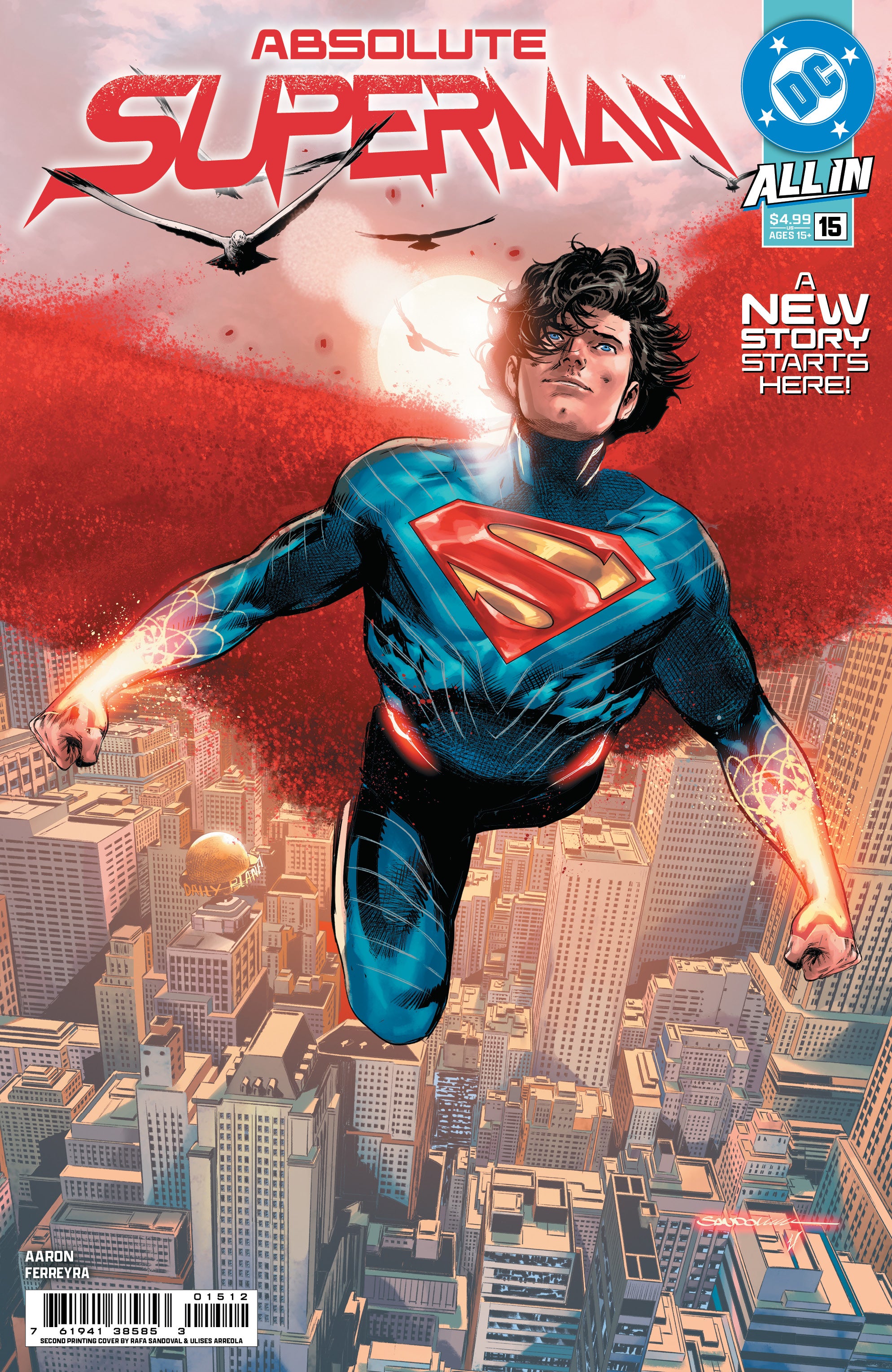 ABSOLUTE SUPERMAN #15 SECOND PRINTING CVR A RAFA SANDOVAL