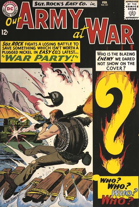 OUR ARMY AT WAR #151 FACSIMILE EDITION CVR B JOE KUBERT FOIL VAR
