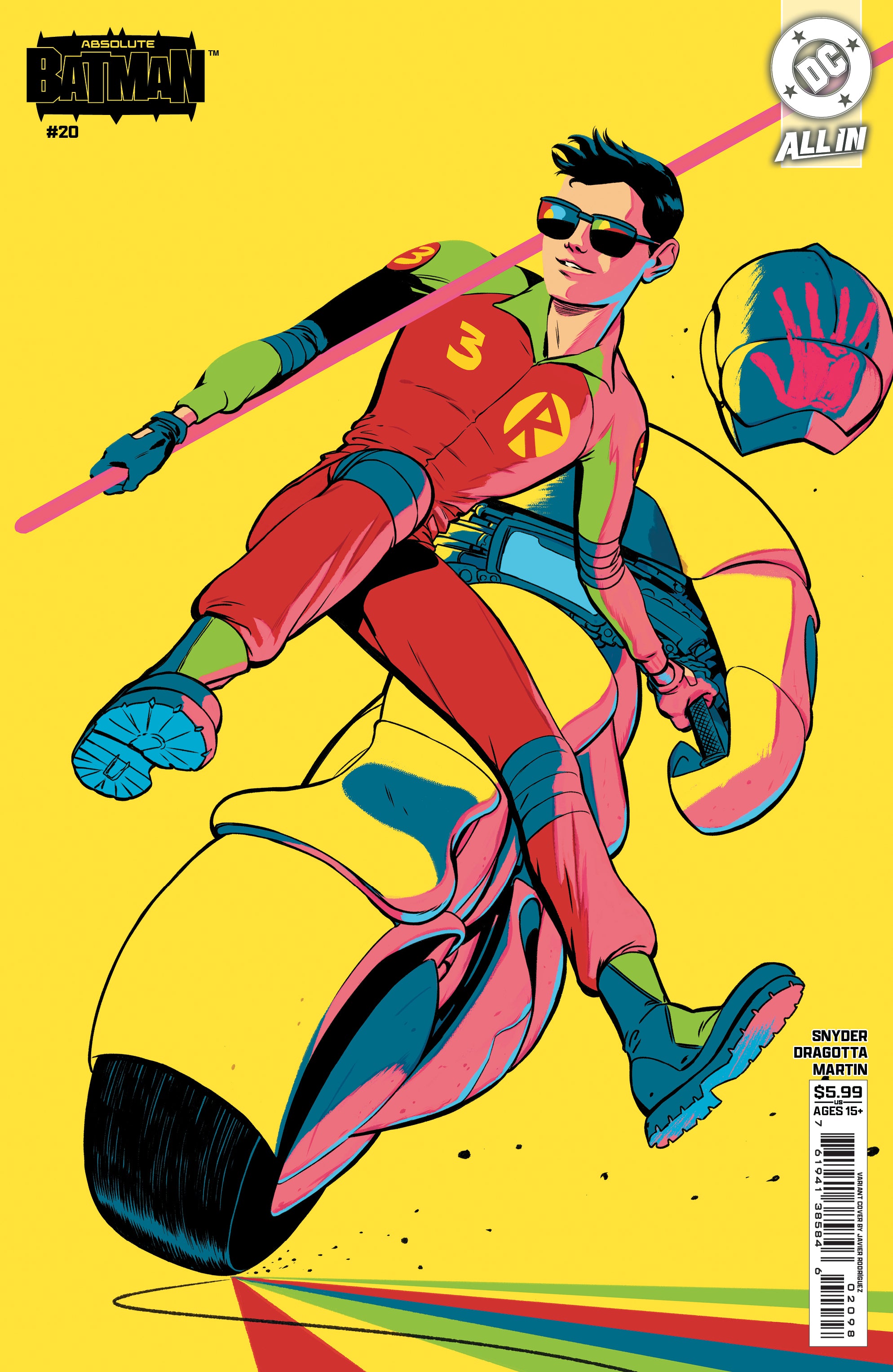 ABSOLUTE BATMAN #20 CVR G JAVIER RODRIGUEZ ROBINS TIM DRAKE CARD STOCK VAR