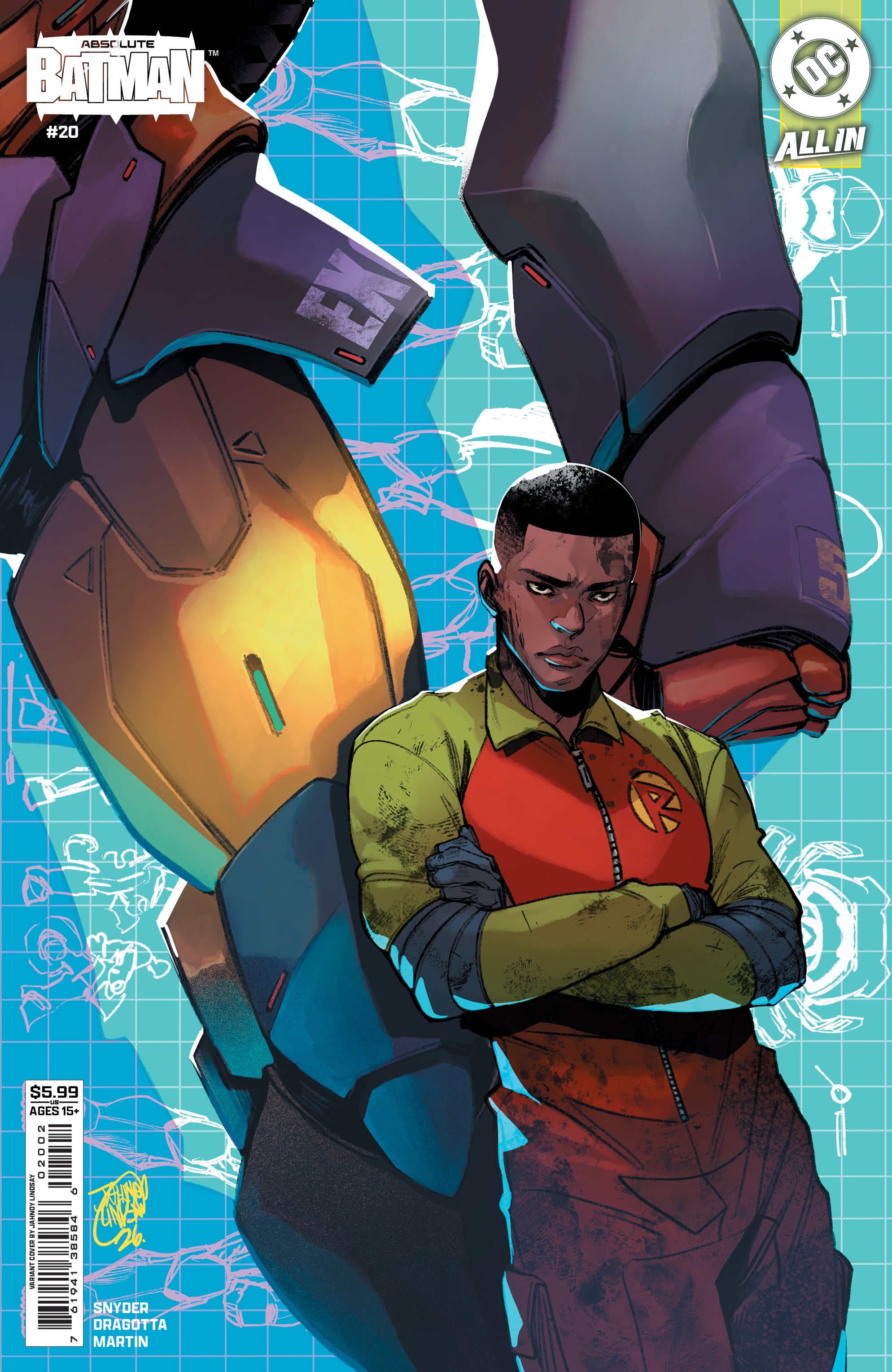 ABSOLUTE BATMAN #20 CVR I JAHNOY LINDSAY ROBINS DUKE THOMAS CARD STOCK VAR