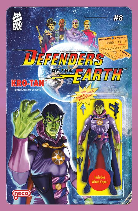 DEFENDERS OF THE EARTH #8 (OF 8) CVR B DJORDJE DJOKOVIC ACTION FIGURE VAR