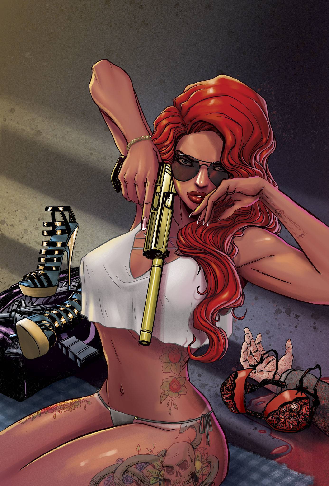 HEAT SEEKER EXPOSED GUN HONEY SERIES #1 CVR H BRAO UNIQUE BLIND POLYBAGGED VAR