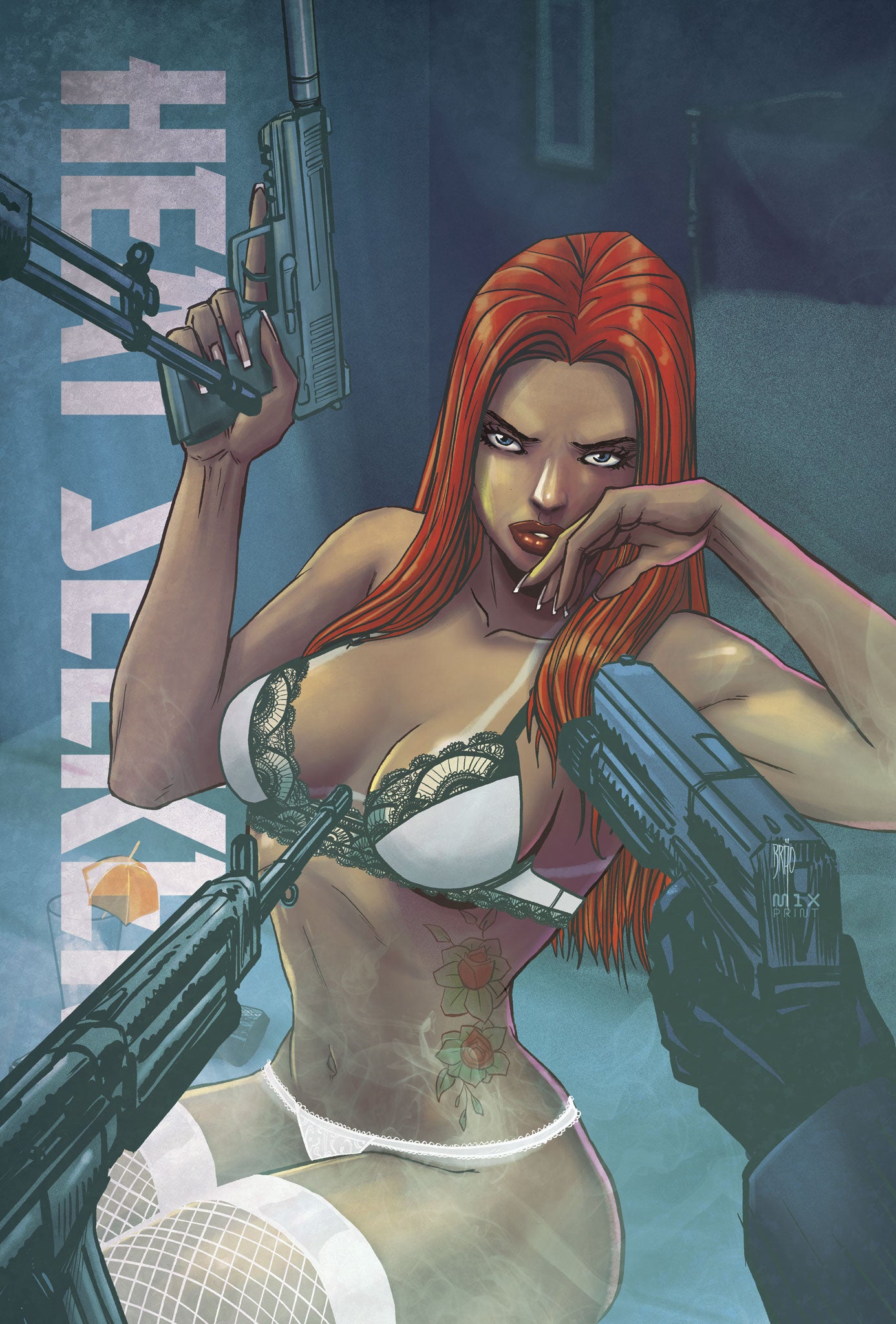 HEAT SEEKER EXPOSED A GUN HONEY SERIES #1 (OF 4) CVR M BRAO UNIQUE OUTFIT VAR