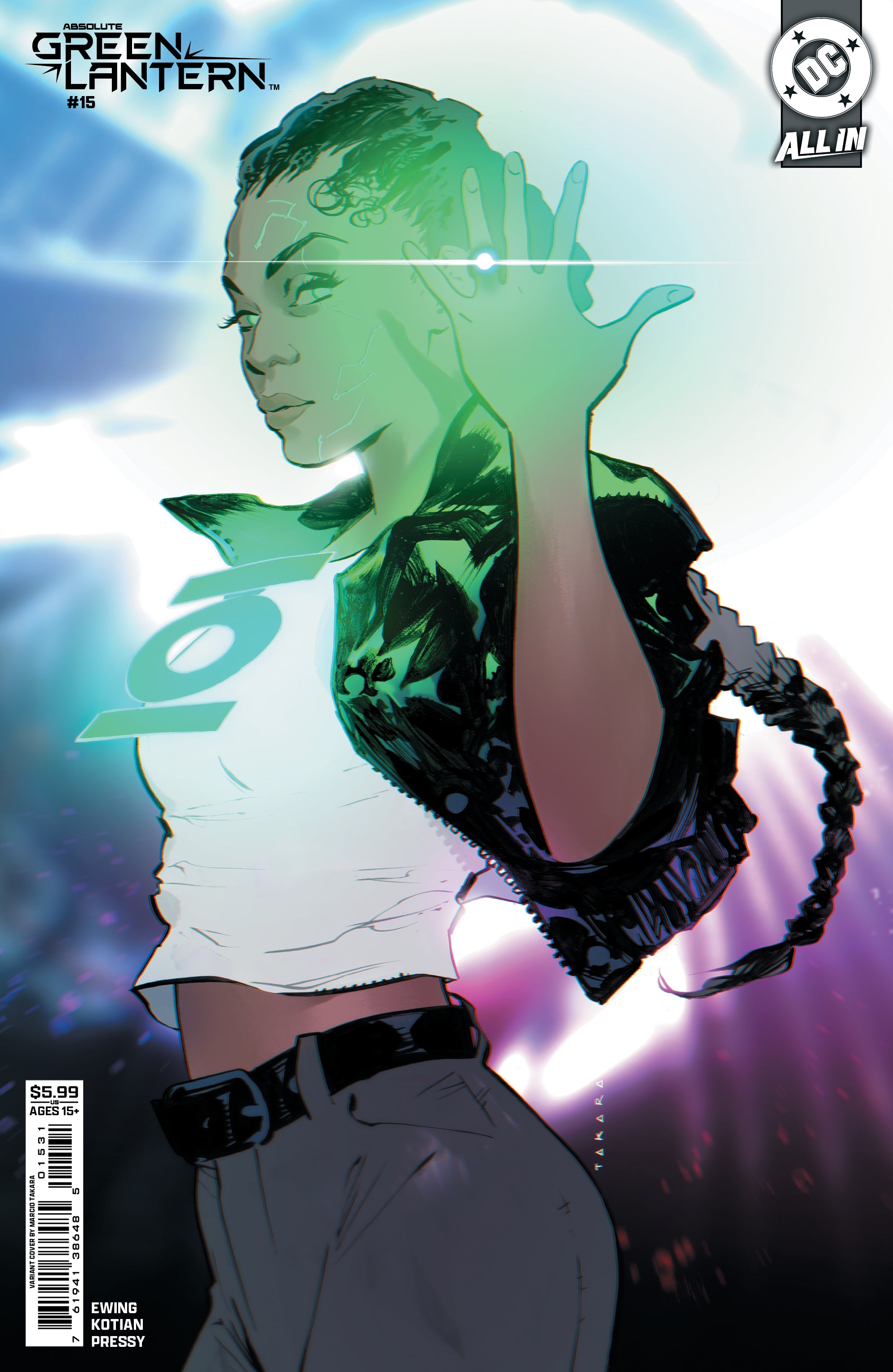 ABSOLUTE GREEN LANTERN #15 CVR C MARCIO TAKARA CARD STOCK VAR