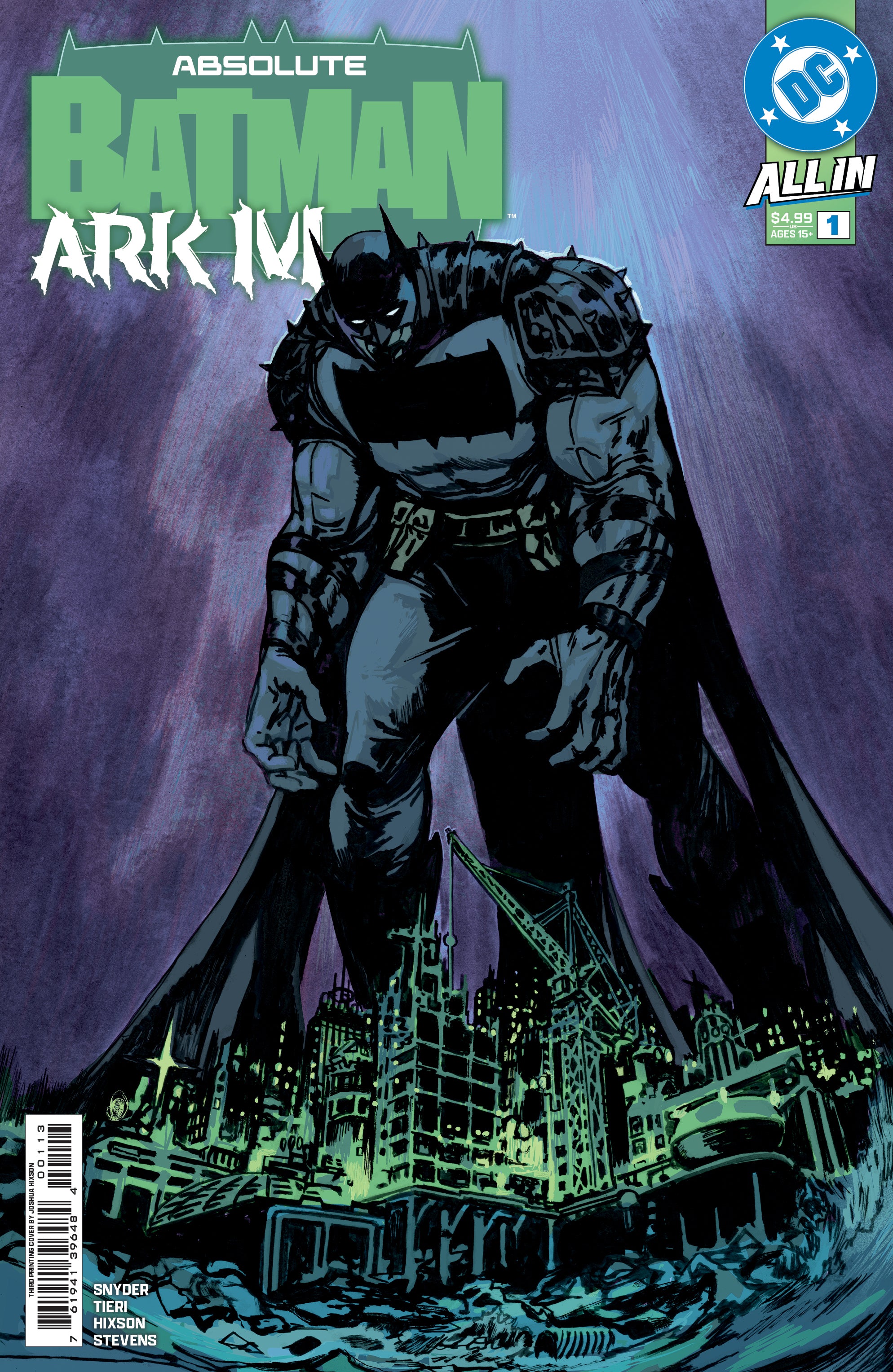 ABSOLUTE BATMAN ARK-M SPECIAL #1 (ONE SHOT) THIRD PRINTING CVR A JOSHUA HIXSON
