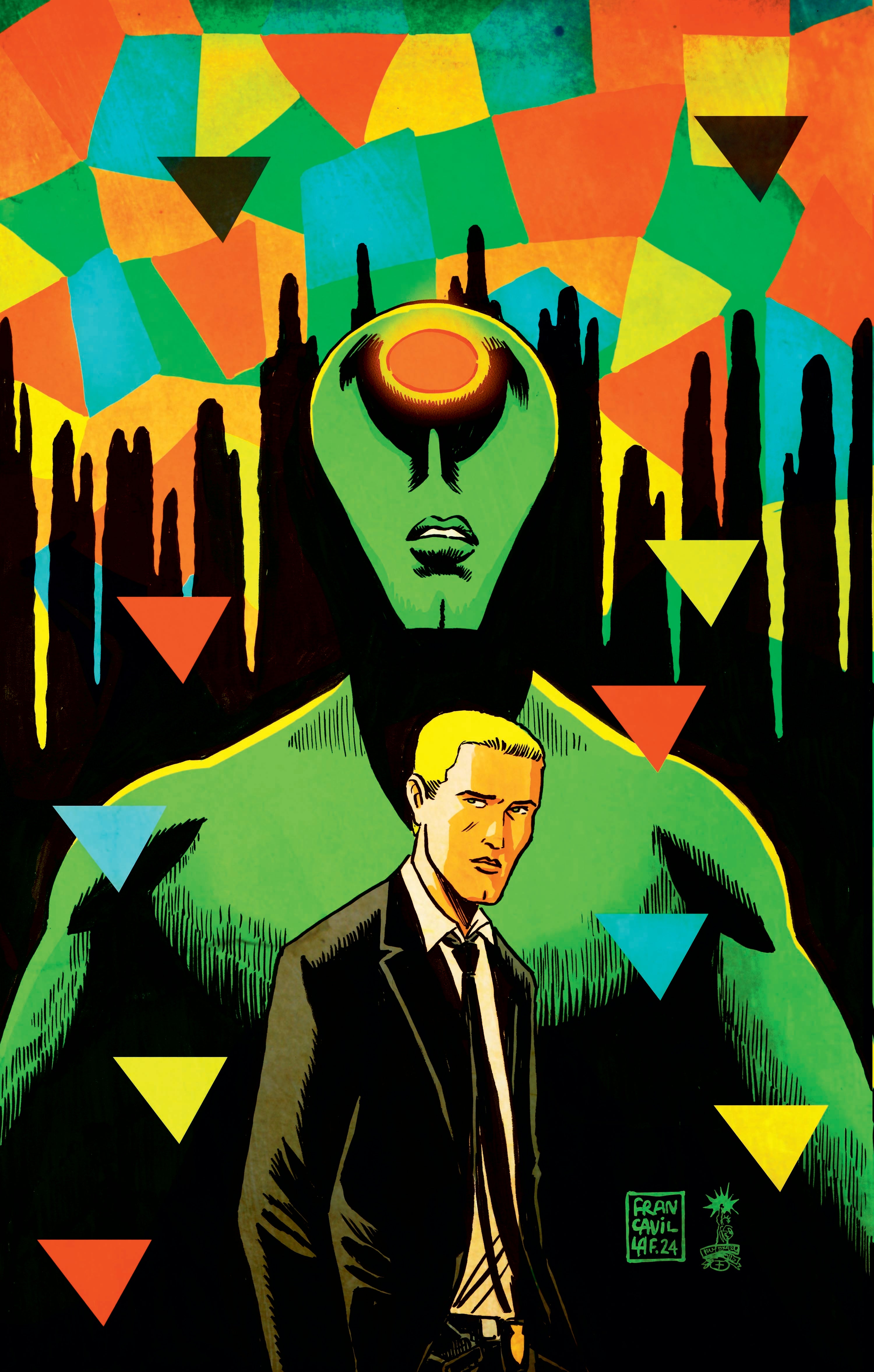 ABSOLUTE MARTIAN MANHUNTER #5 (OF 12) CVR B FRANCESCO FRANCAVILLA CARD STOCK VAR