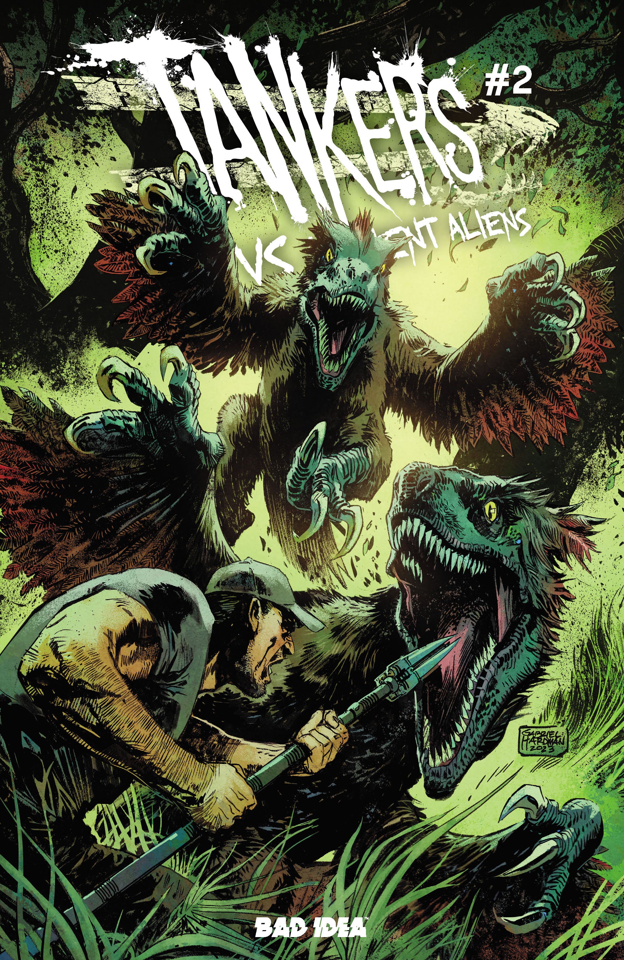 TANKERS VS ANCIENT ALIENS #2 (OF 4) CVR A GABRIEL HARDMAN