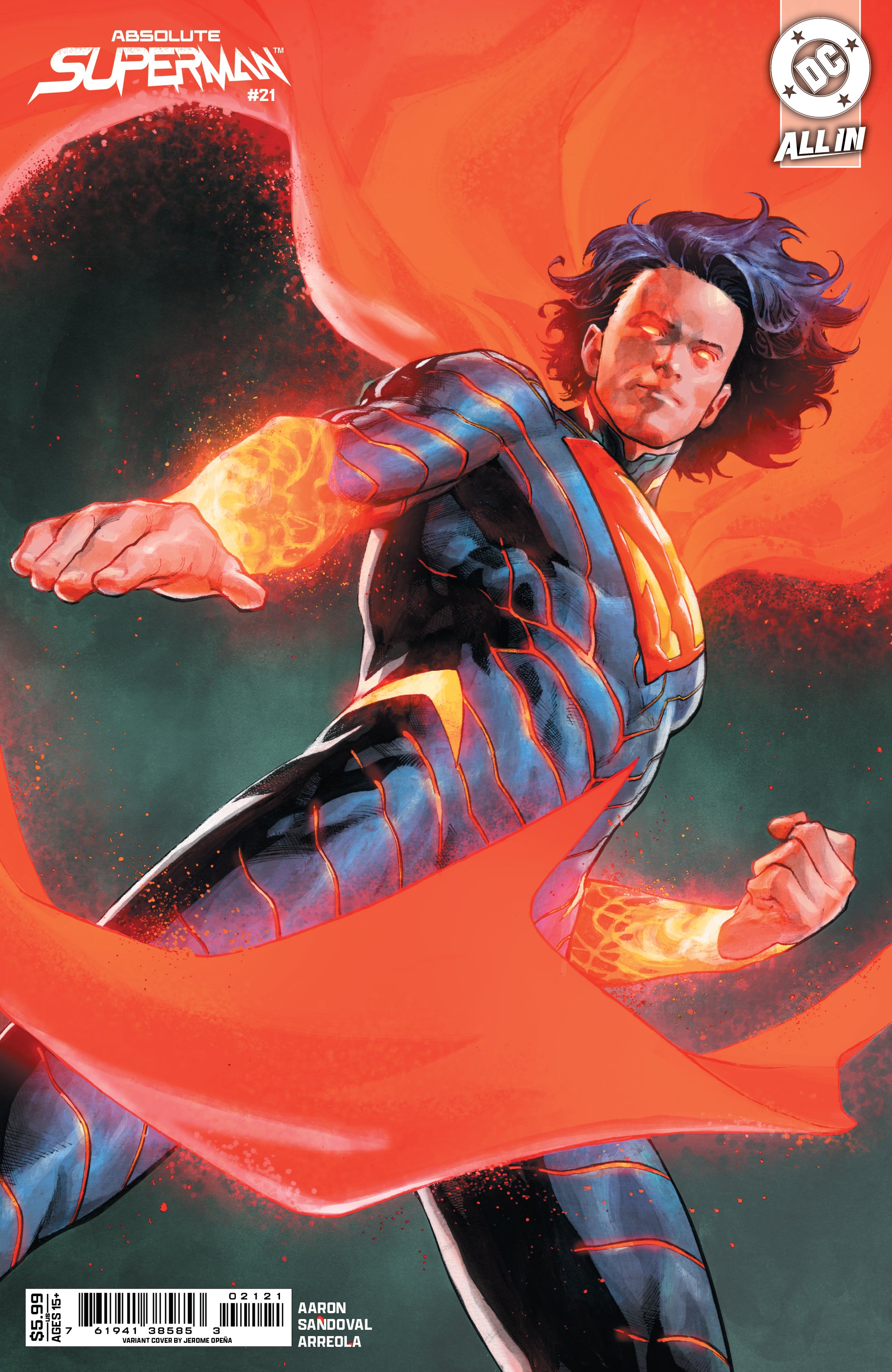ABSOLUTE SUPERMAN #21 CVR B JEROME OPENA CARD STOCK VAR