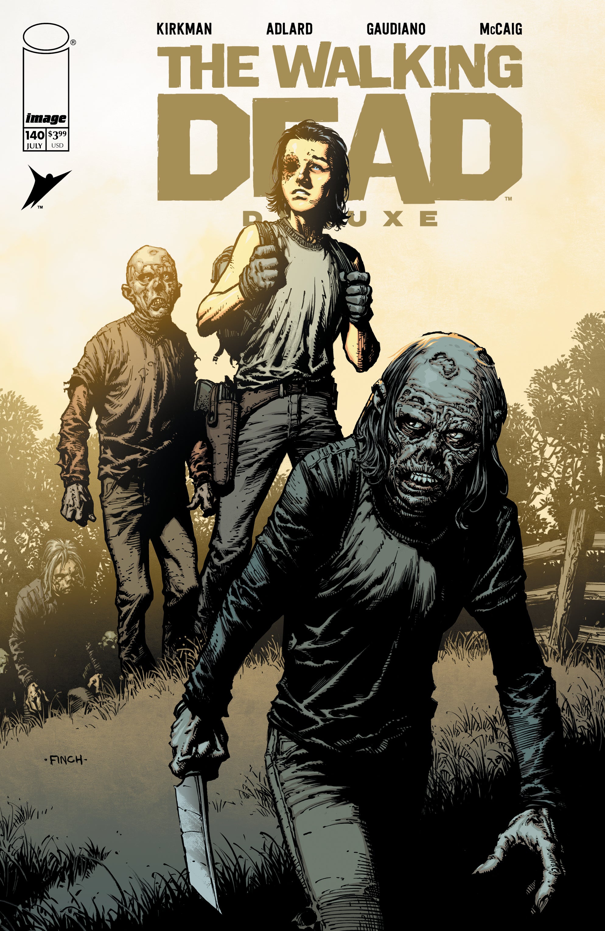 WALKING DEAD DELUXE #140 CVR A DAVID FINCH & DAVE MCCAIG