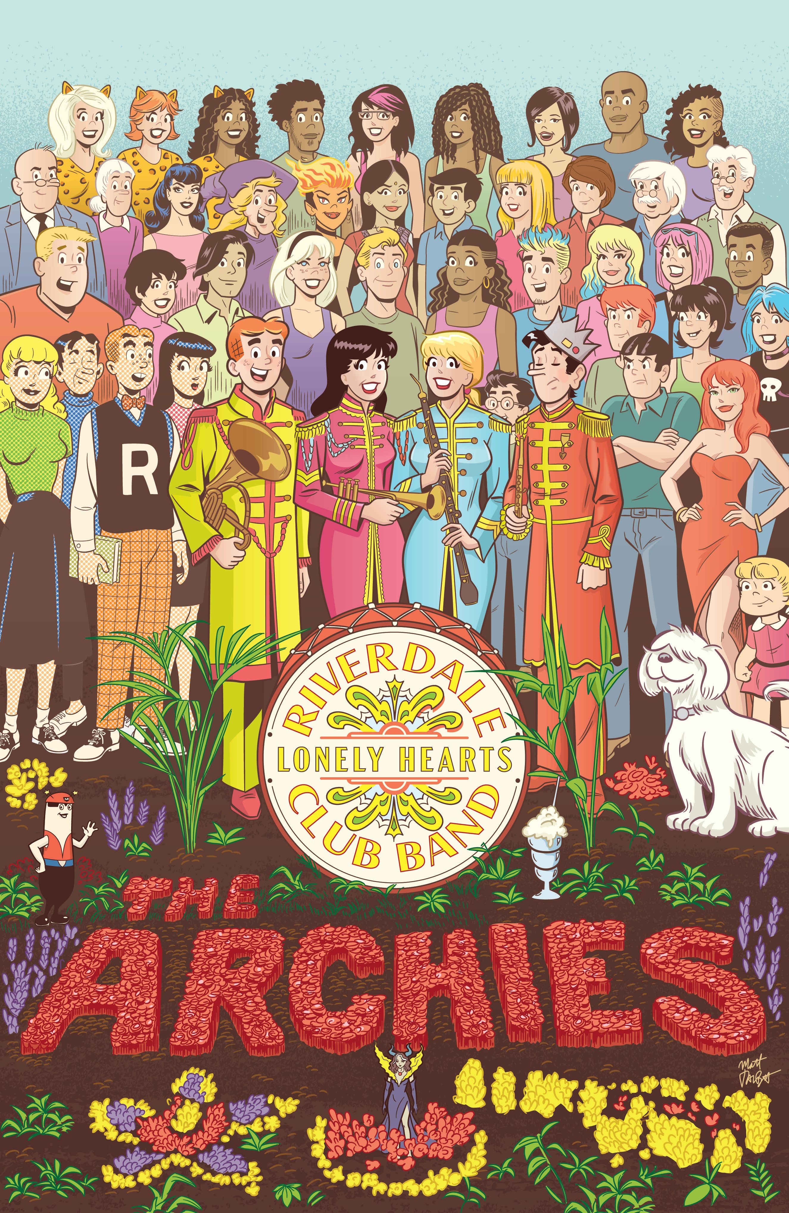 LAUGH #166 FACSIMILE EDITION CVR E MATT TALBOT FOIL FULL ART SGT PEPPERS VAR