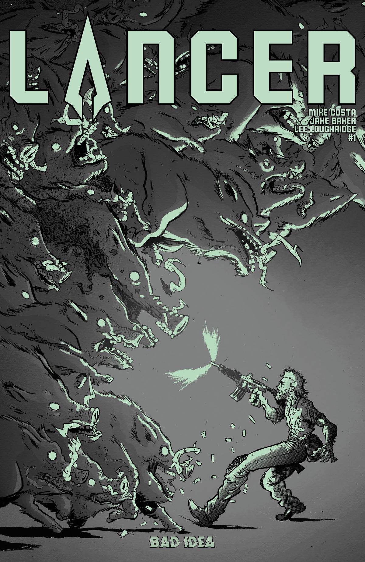 LANCER #1 (OF 4) Cover I JAKE BAKER GLOW IN THE DARK VAR comic book cover