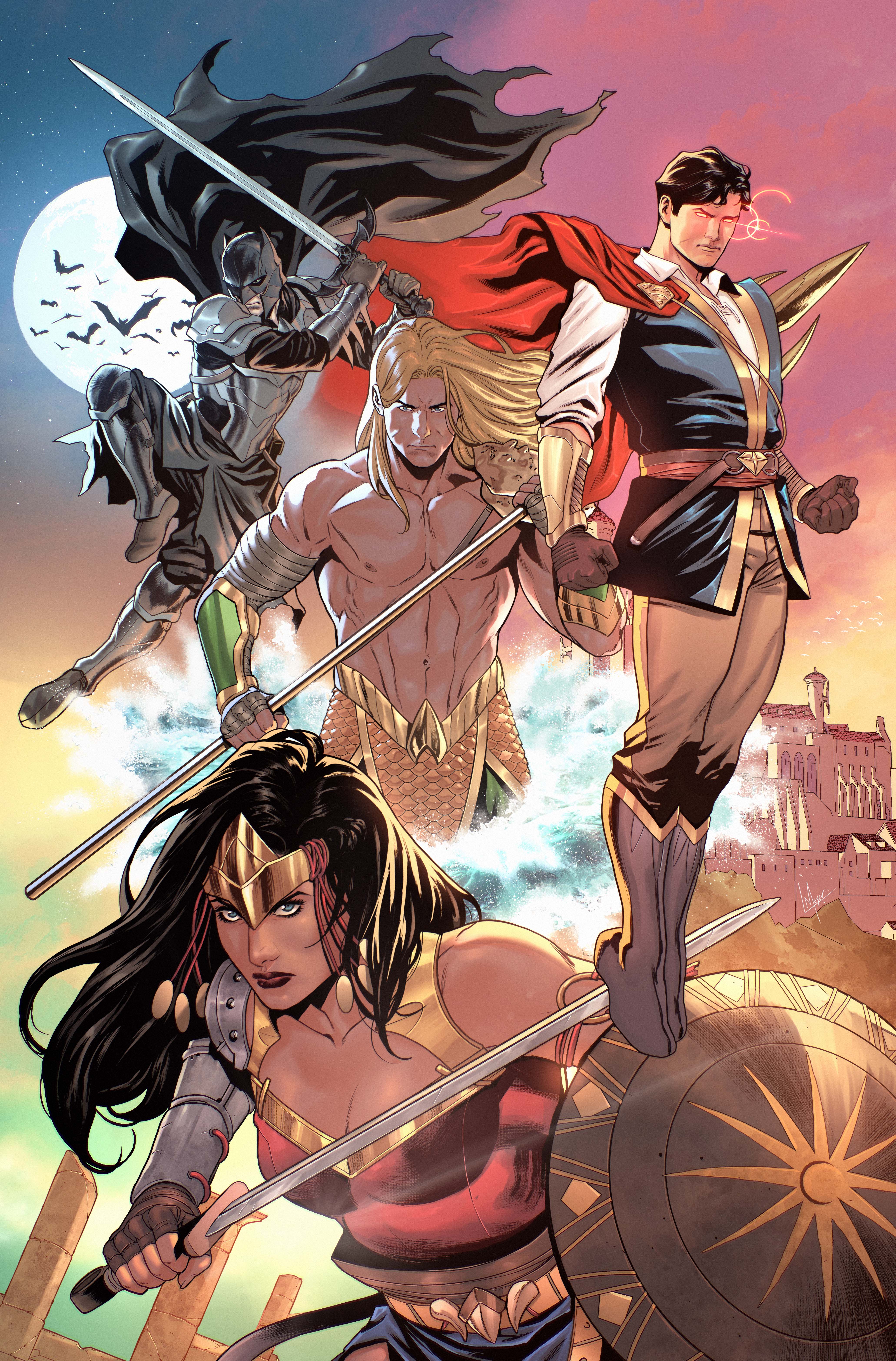 DARK KNIGHTS OF STEEL II #2 (OF 12) CVR D LUCAS MEYER CARD STOCK VAR
