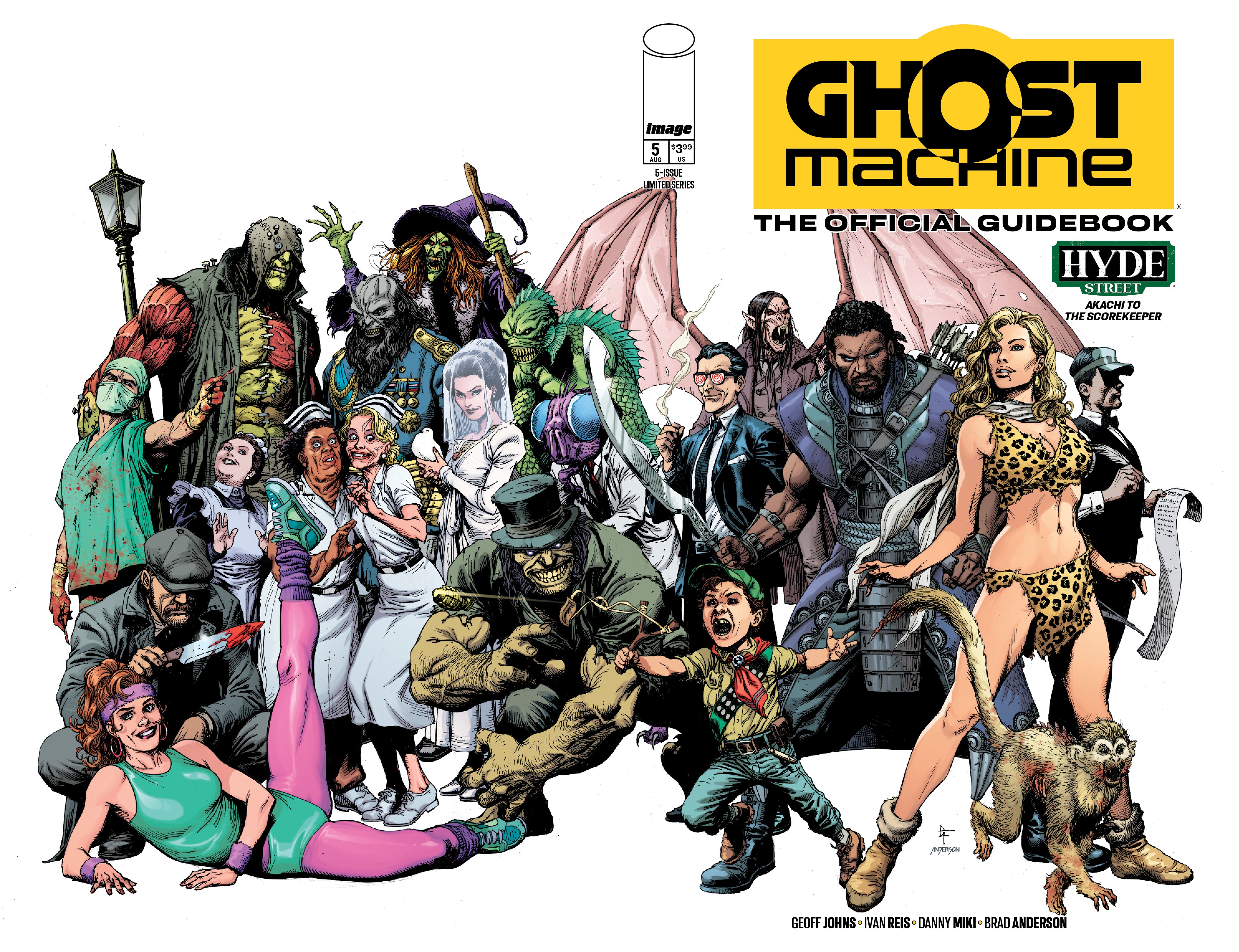 GHOST MACHINE THE OFFICIAL GUIDEBOOK #5 (OF 5) CVR A GARY FRANK & BRAD ANDERSON WRAPAROUND
