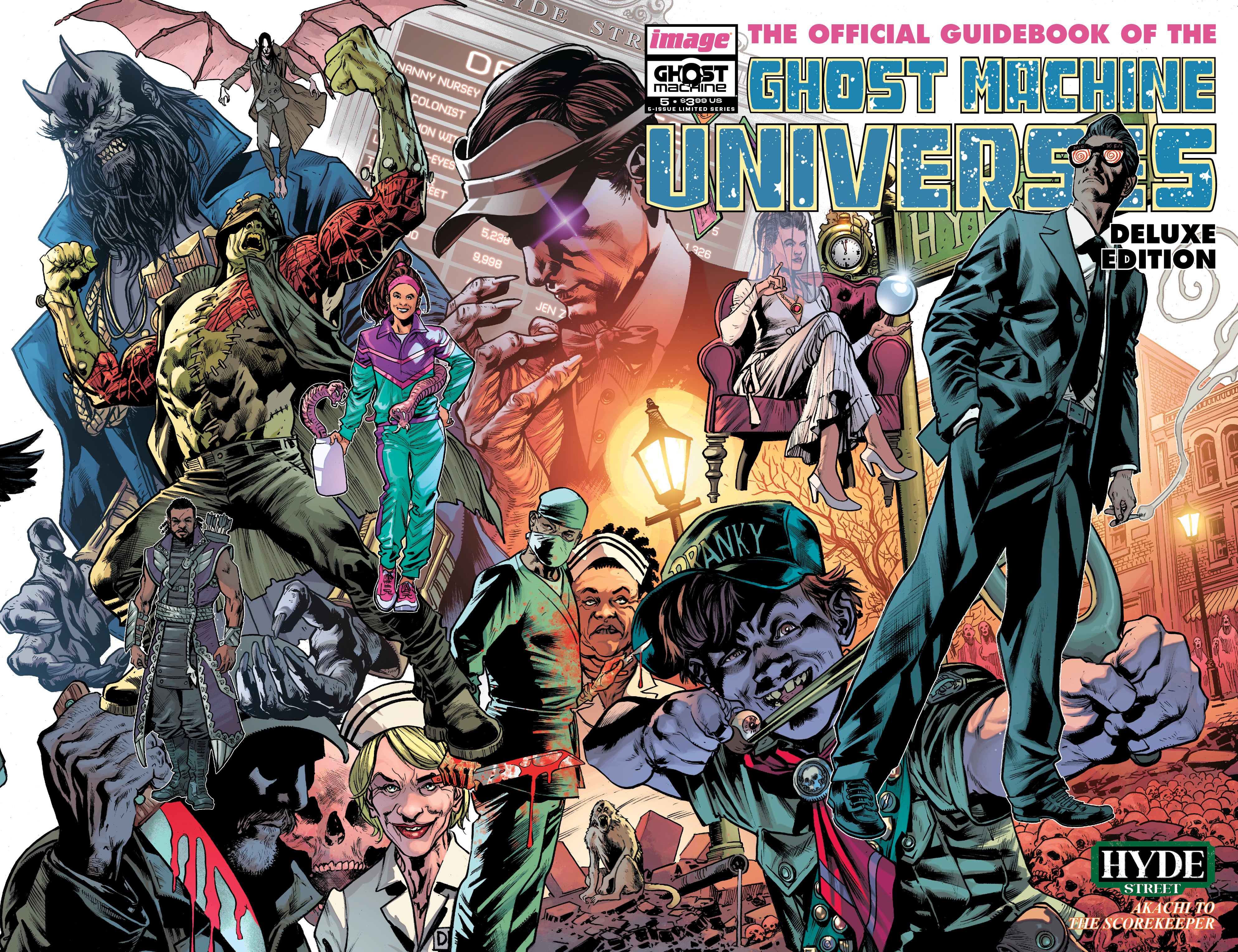 GHOST MACHINE THE OFFICIAL GUIDEBOOK #5 (OF 5) CVR B BRYAN HITCH & BRAD ANDERSON WRAPAROUND VAR