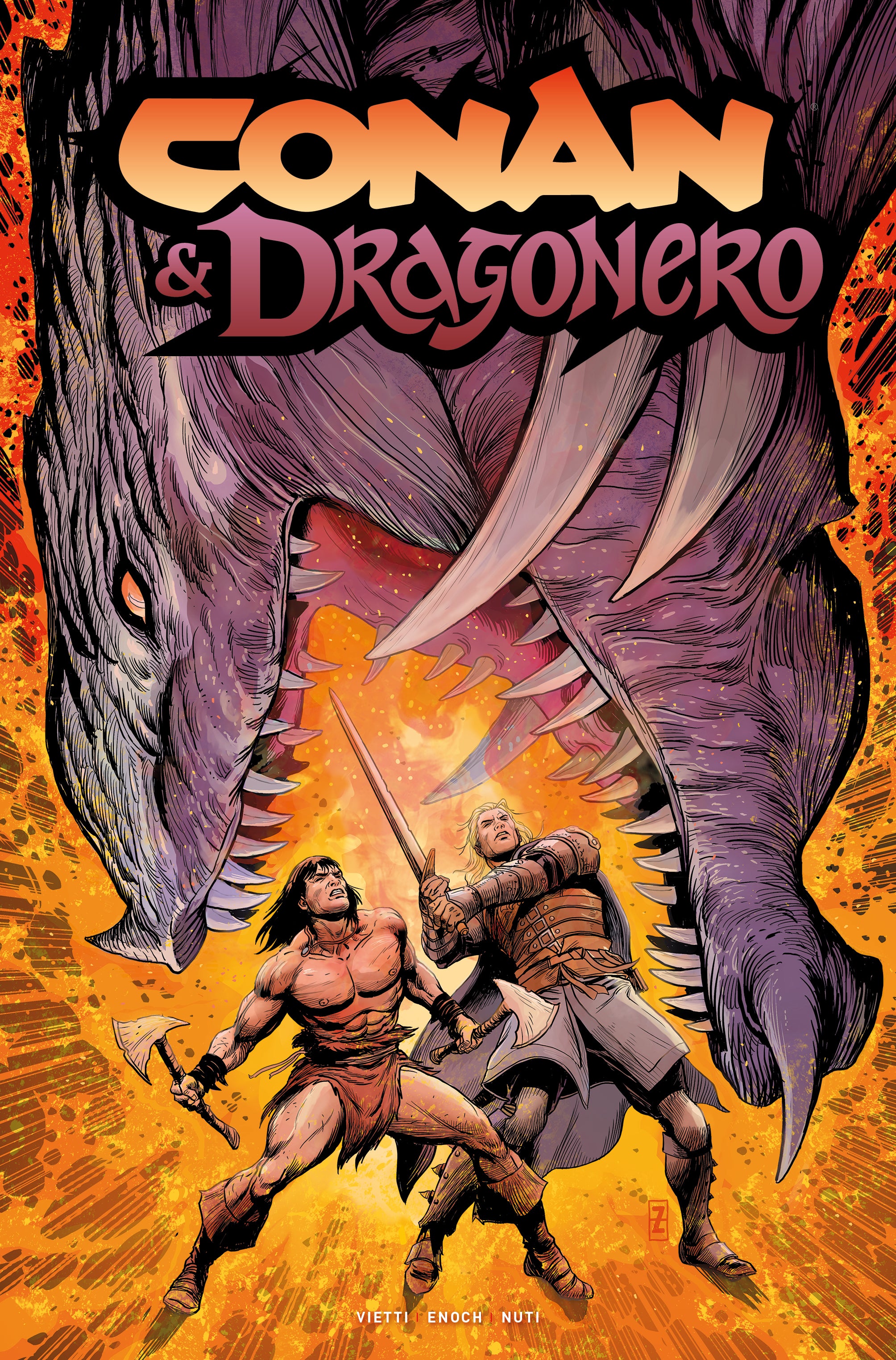 CONAN AND DRAGONERO #4 (OF 7) CVR D PATCH ZIRCHER FOIL VAR