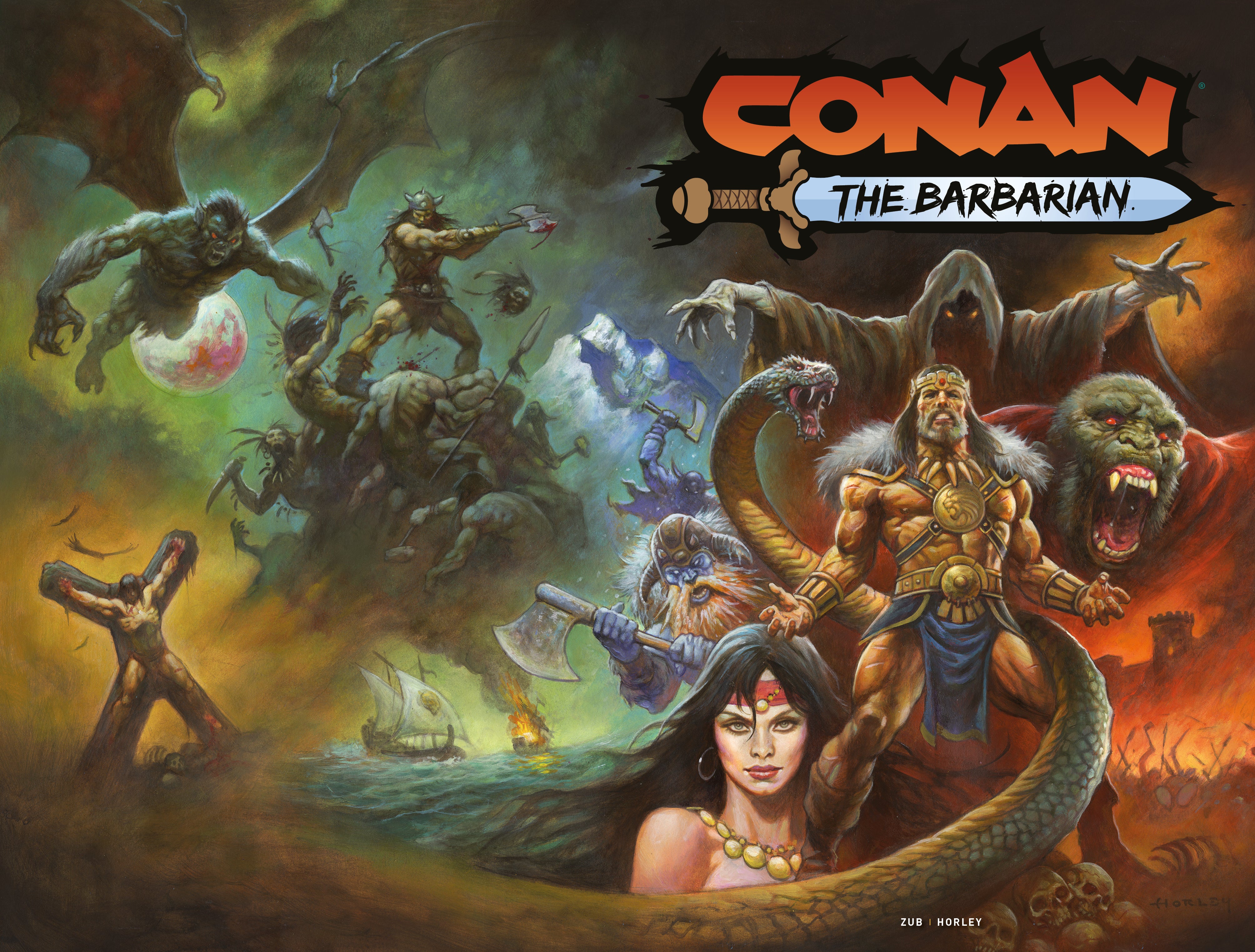 CONAN THE BARBARIAN #25 CVR A ALEX HORLEY WRAPAROUND
