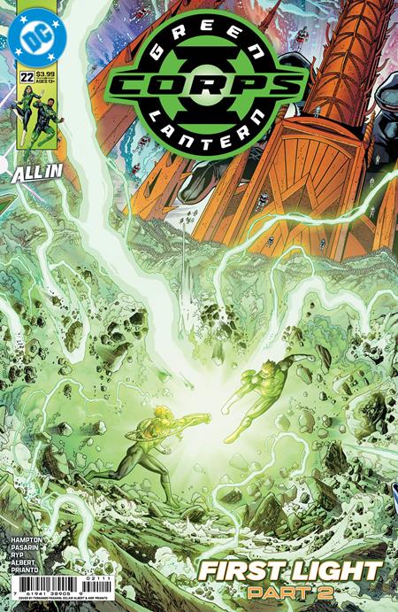 GREEN LANTERN CORPS #22 CVR A FERNANDO PASARIN & OCLAIR ALBERT CONNECTING (GREEN LANTERN FIRST LIGHT)