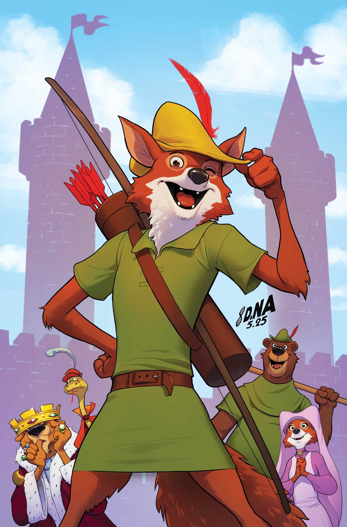 ROBIN HOOD (2026) #1 Cover G DAVID NAKAYAMA METAL PREMIUM VAR comic book cover