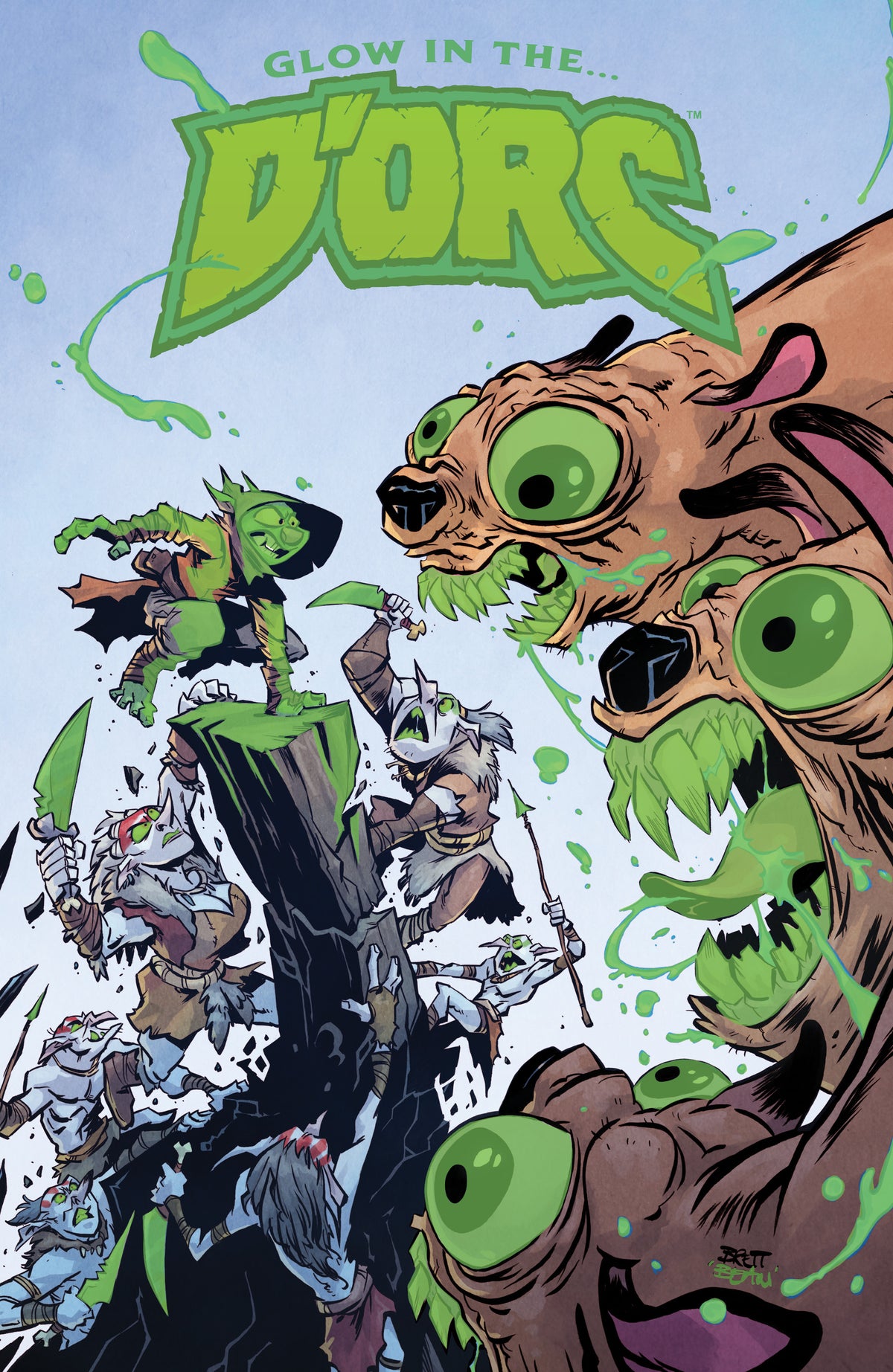 DORC #4 2ND PTG GLOW IN THE DORC comic book cover