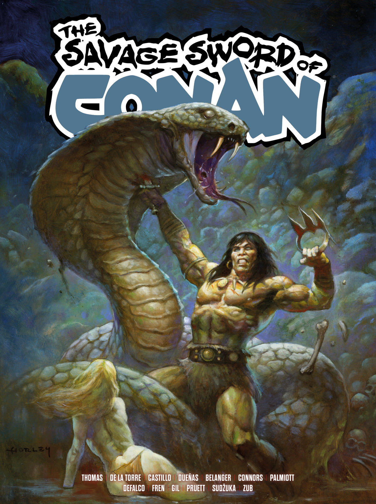 SAVAGE SWORD OF CONAN TP VOL 05 DIRECT MARKET EDITION ALEX HORLEY CVR graphic novel cover