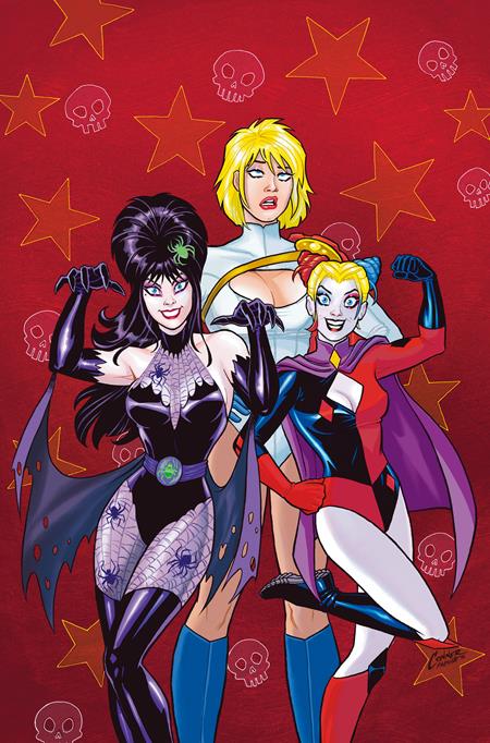 HARLEY QUINN X ELVIRA #3 CVR E AMANDA CONNER RED METAL VIRGIN VAR