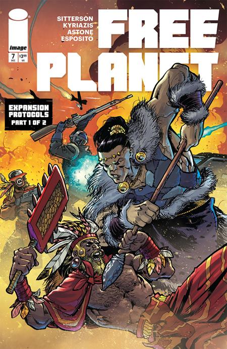 FREE PLANET #7 CVR B ILIAS KYRIAZIS & VITTORIO ASTONE VAR