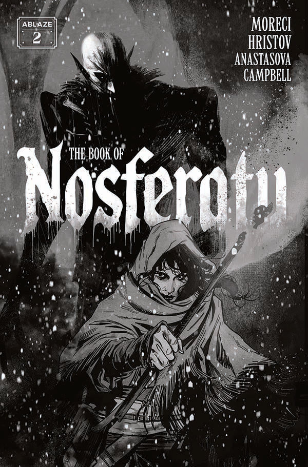 BOOK OF NOSFERATU #2 (OF 4) Cover B TODOR HRISTOV B&W VAR comic book cover