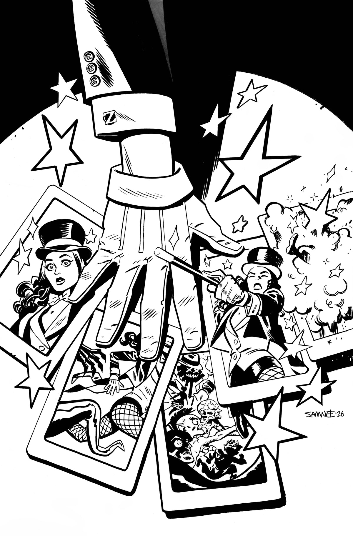 ZATANNA #9 Cover B CHRIS SAMNEE CARD STOCK VAR comic book cover