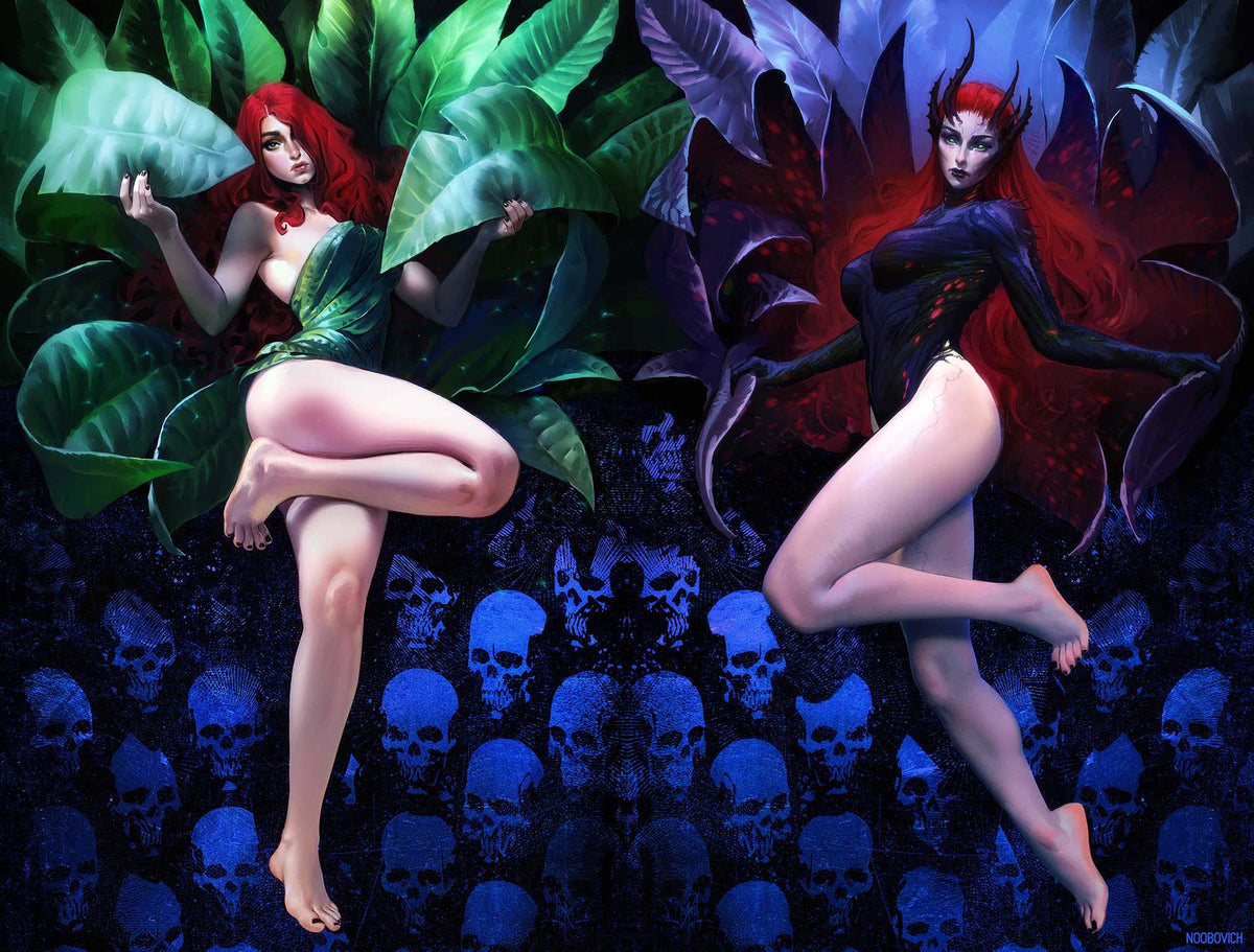 POISON IVY #50 Cover G NOOBOVICH WRAPAROUND CARD STOCK VAR comic book cover