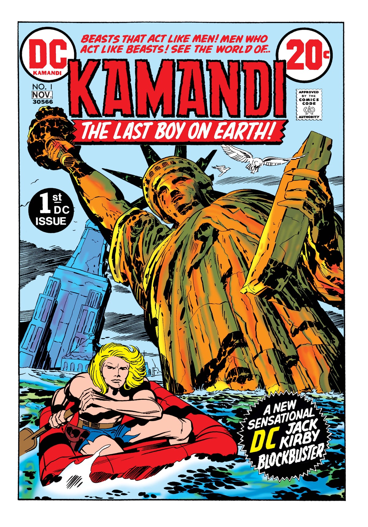 KAMANDI #1 FACSIMILE EDITION Cover A JACK KIRBY comic book cover