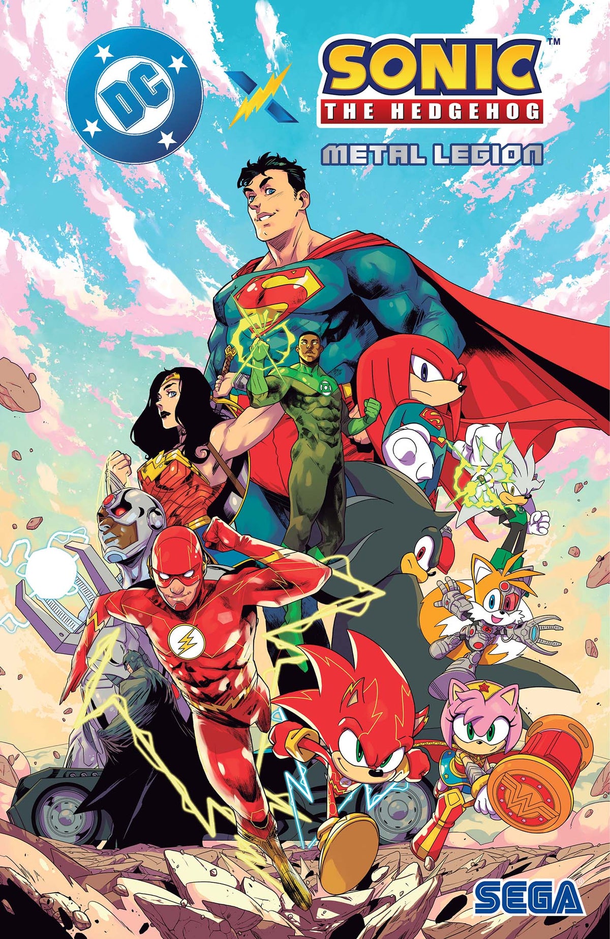 DC X SONIC THE HEDGEHOG METAL LEGION TP graphic novel cover