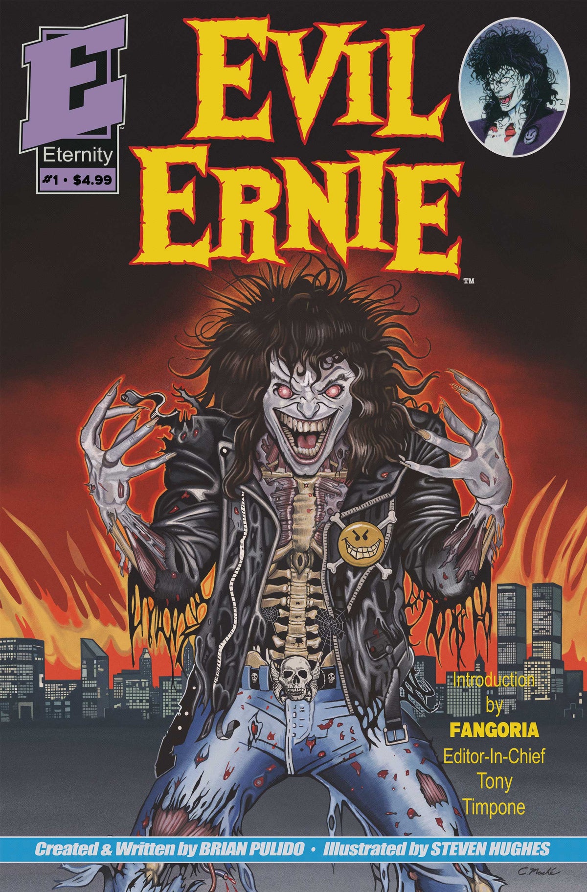 EVIL ERNIE #1 35TH ANNIVERSARY FACSIMILE EDITION Cover A ERIC MACHE VAR comic book cover