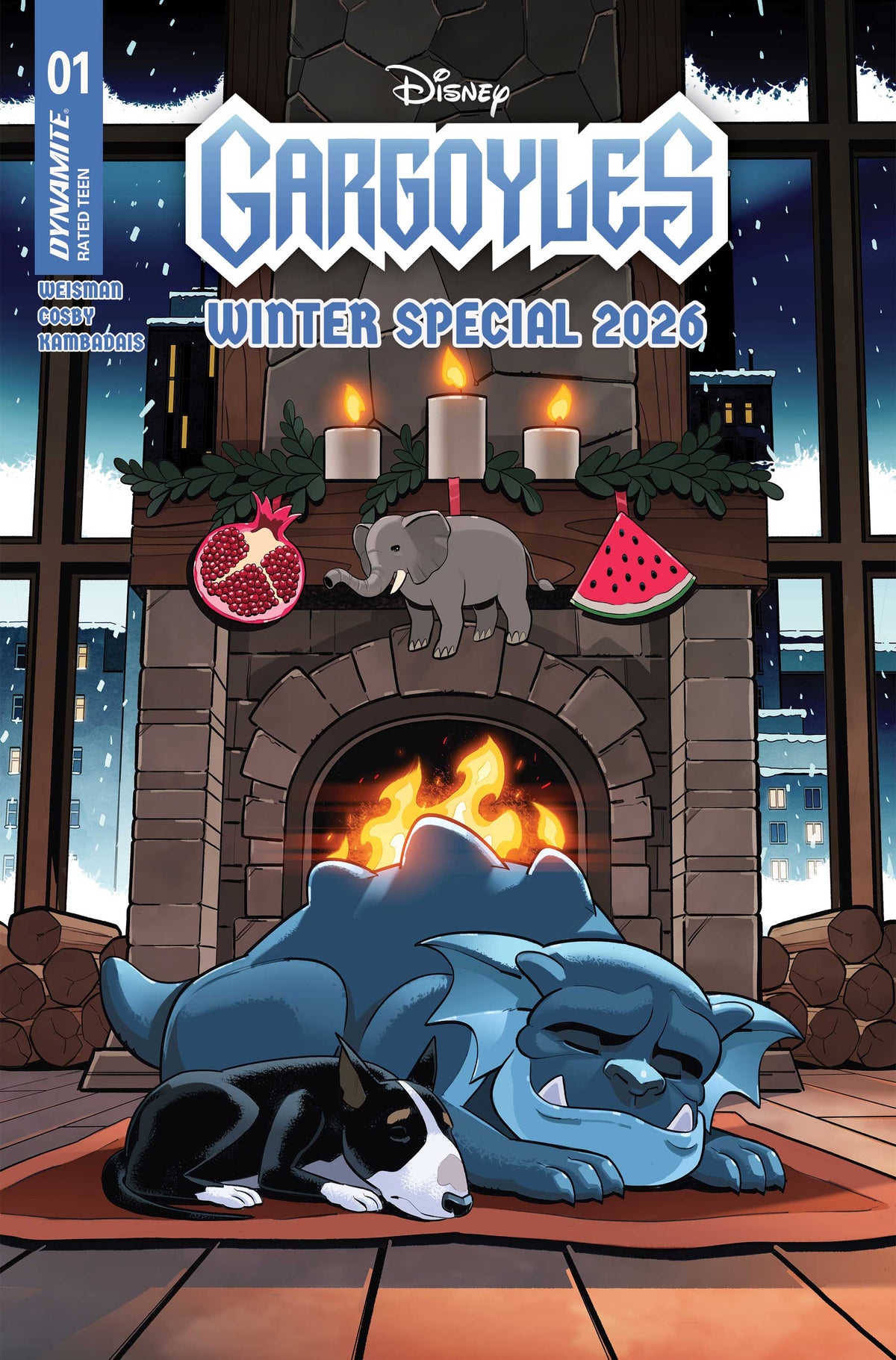 GARGOYLES WINTER SPECIAL 2026 #1 (ONE SHOT) Cover A STEPHEN BYRNE comic book cover