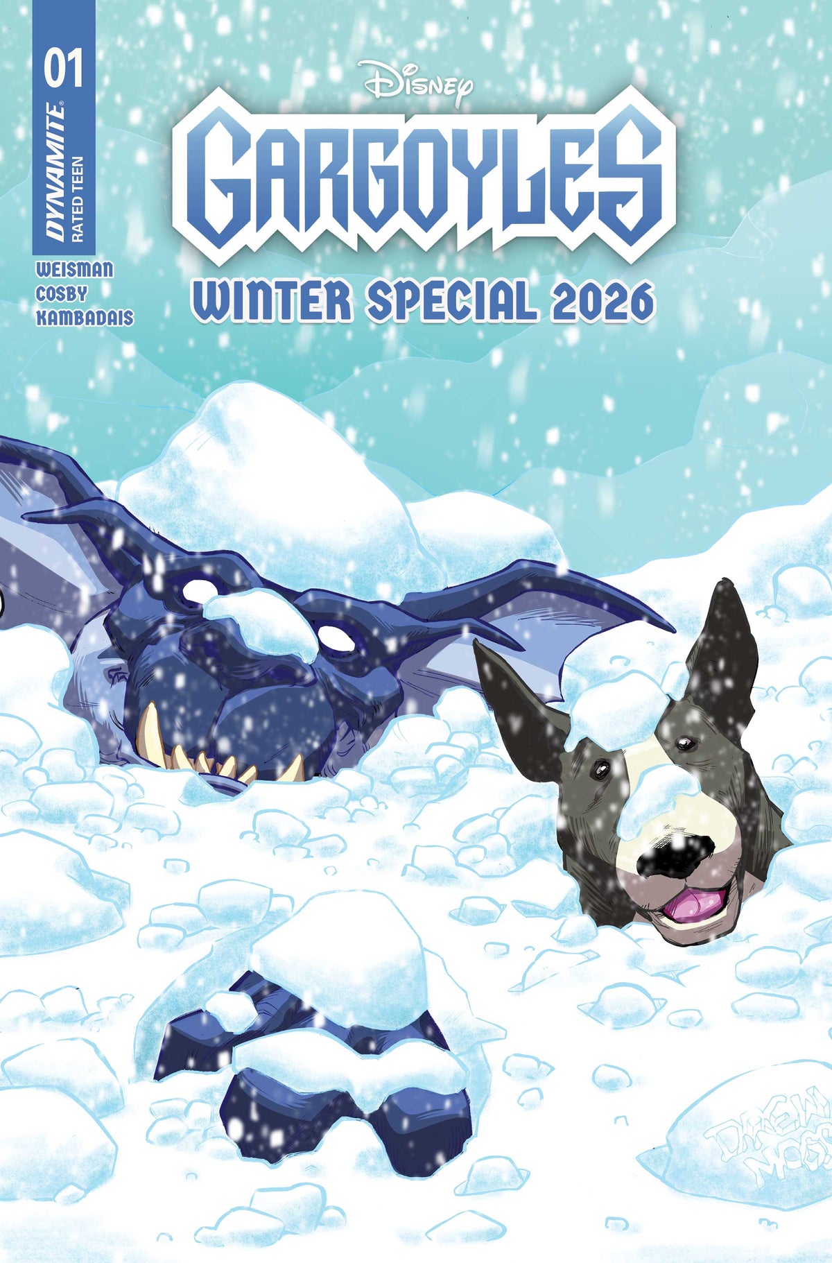 GARGOYLES WINTER SPECIAL 2026 #1 (ONE SHOT) Cover C DREW MOSS VAR comic book cover