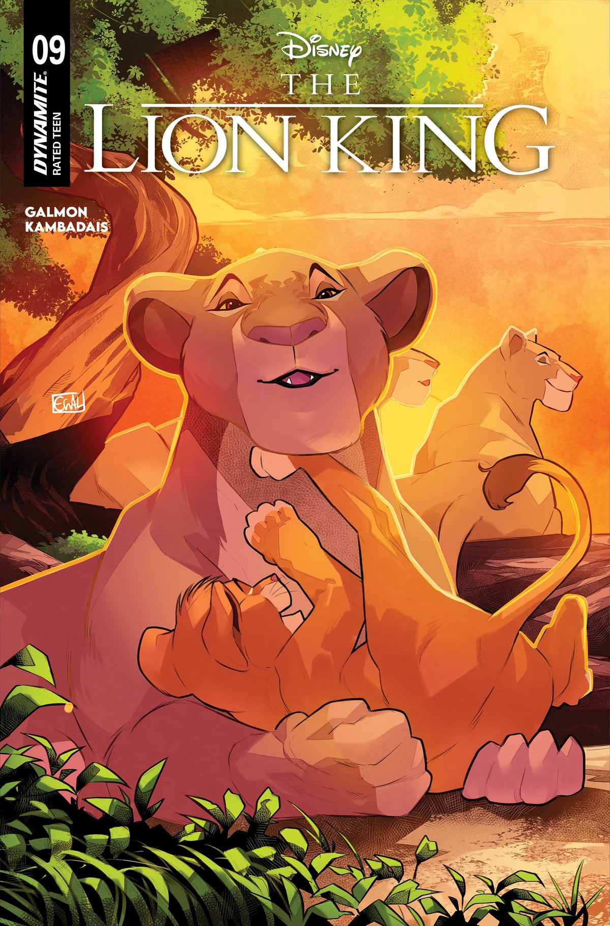 LION KING #9 Cover A EDWIN GALMON comic book cover