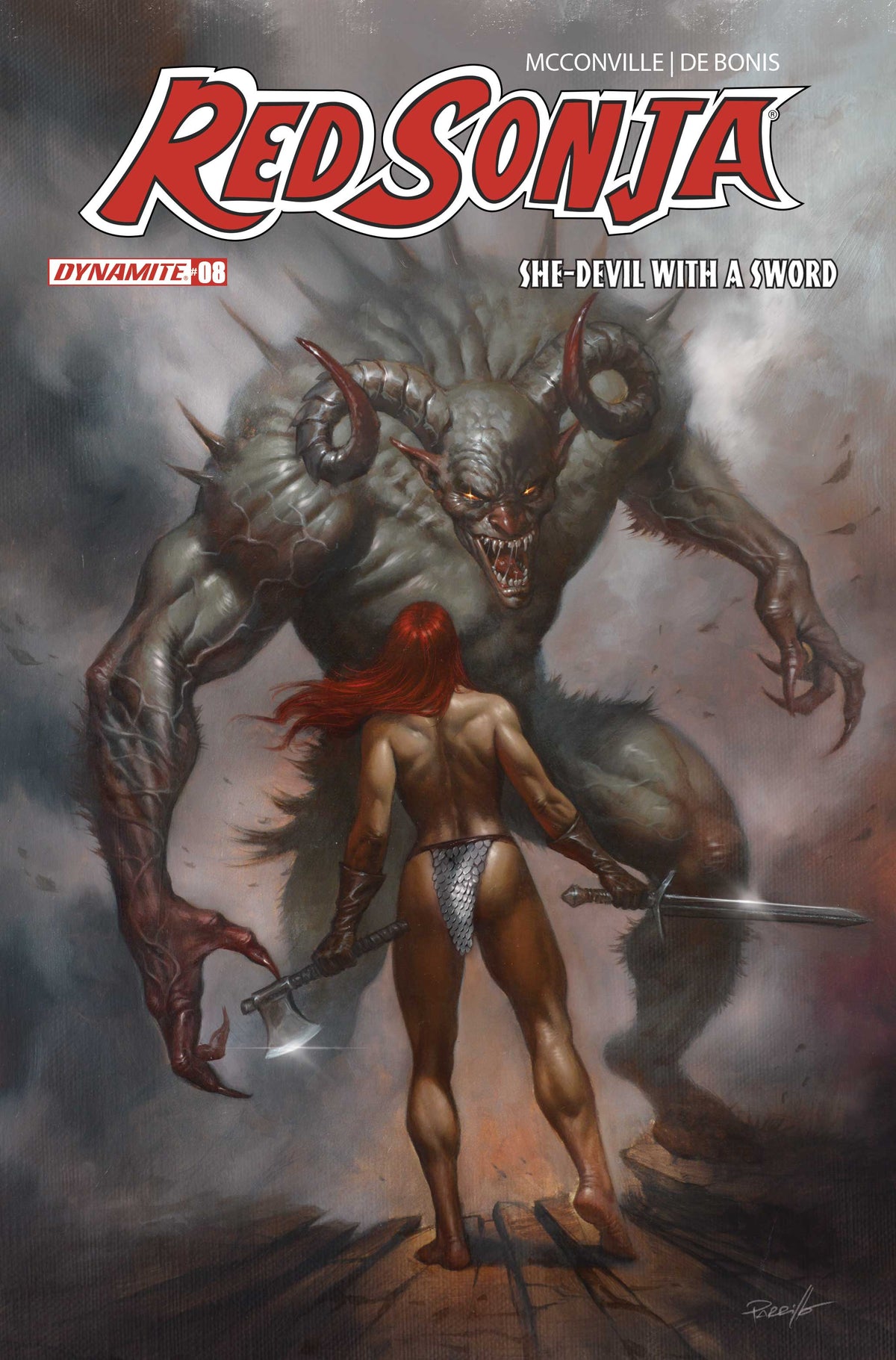 RED SONJA SHE DEVIL WITH A SWORD #8 Cover B LUCIO PARRILLO VAR comic book cover