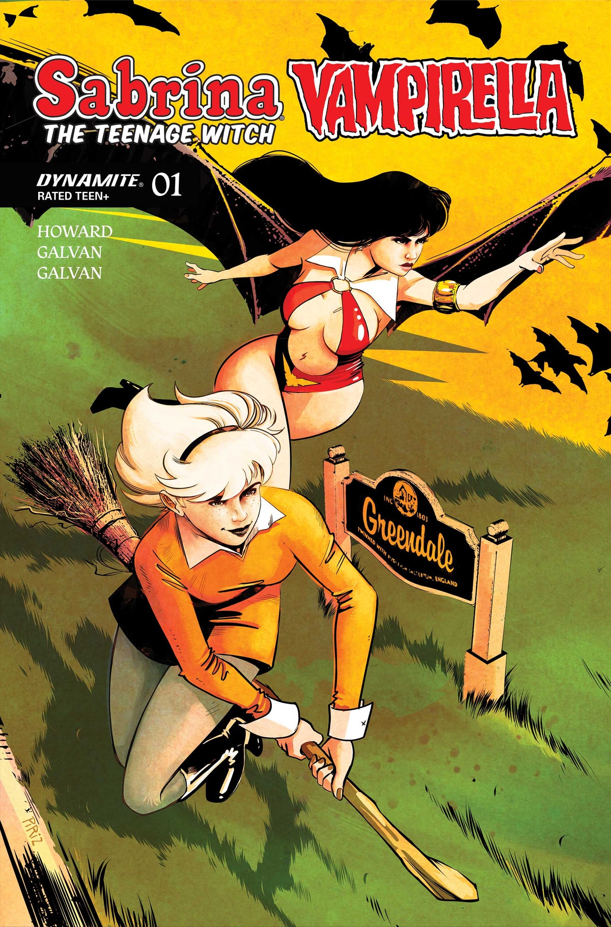 SABRINA THE TEENAGE WITCH VAMPIRELLA #1 Cover C SEBASTIAN PIRIZ VAR comic book cover