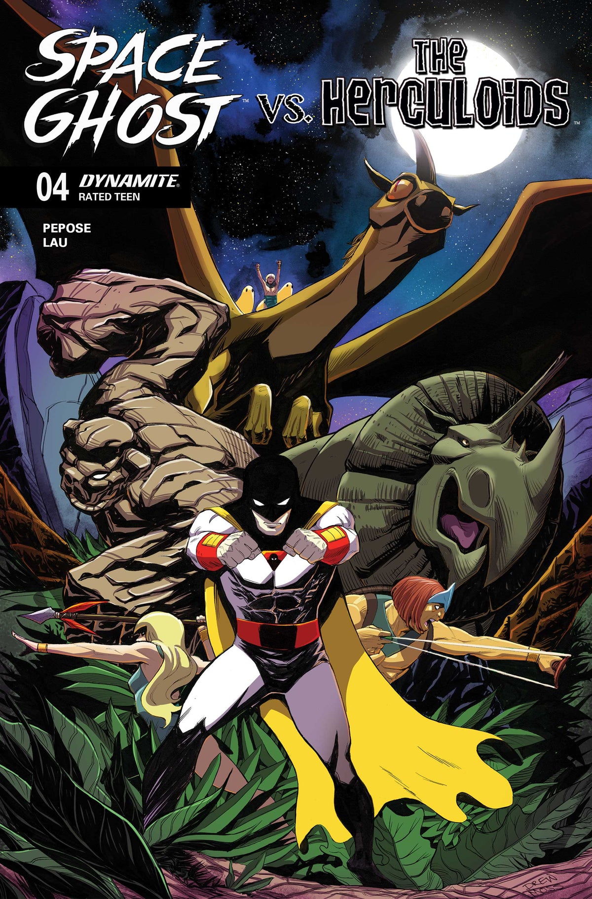SPACE GHOST VS THE HERCULOIDS #4 Cover B DREW MOSS VAR comic book cover