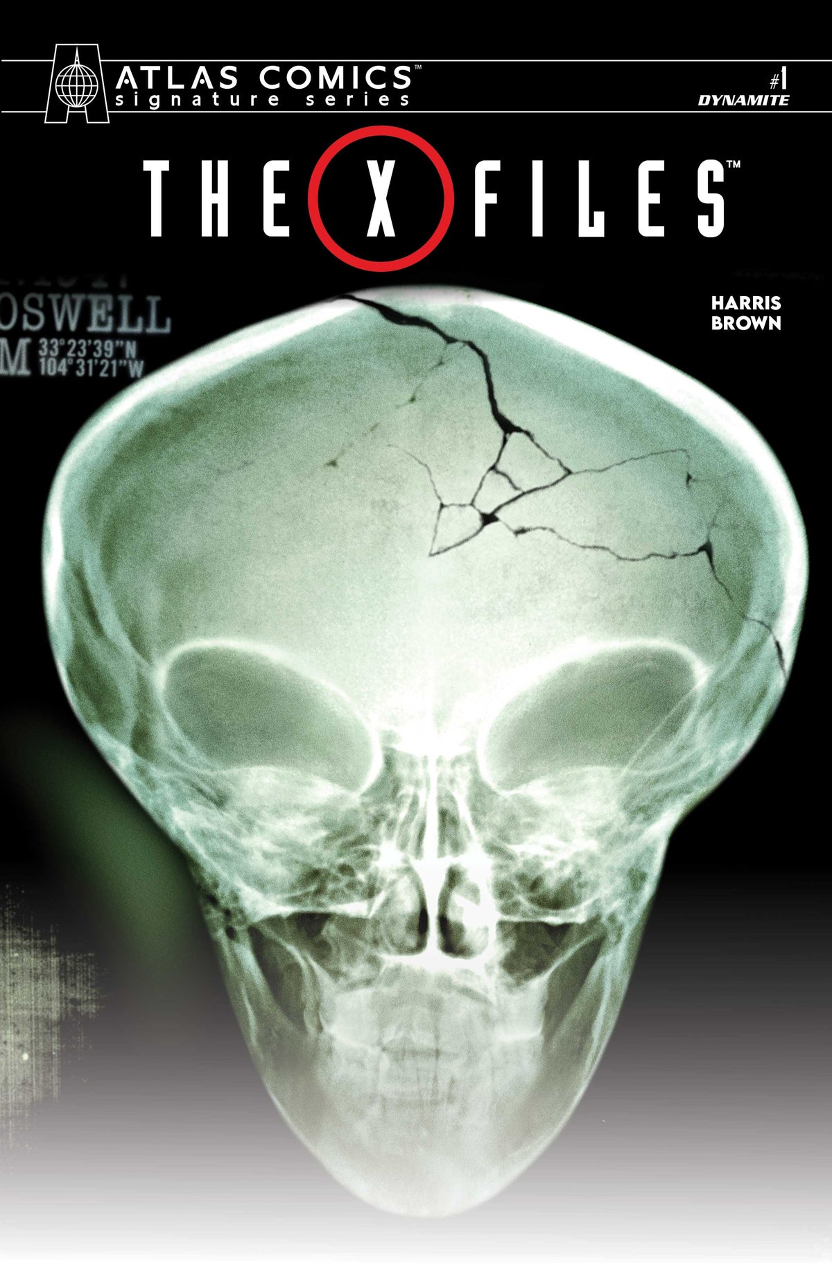 X FILES (2026) #1 Cover I ROSWELL PHOTO ATLAS EDITION SIGNED BY JOE HARRIS VAR comic book cover