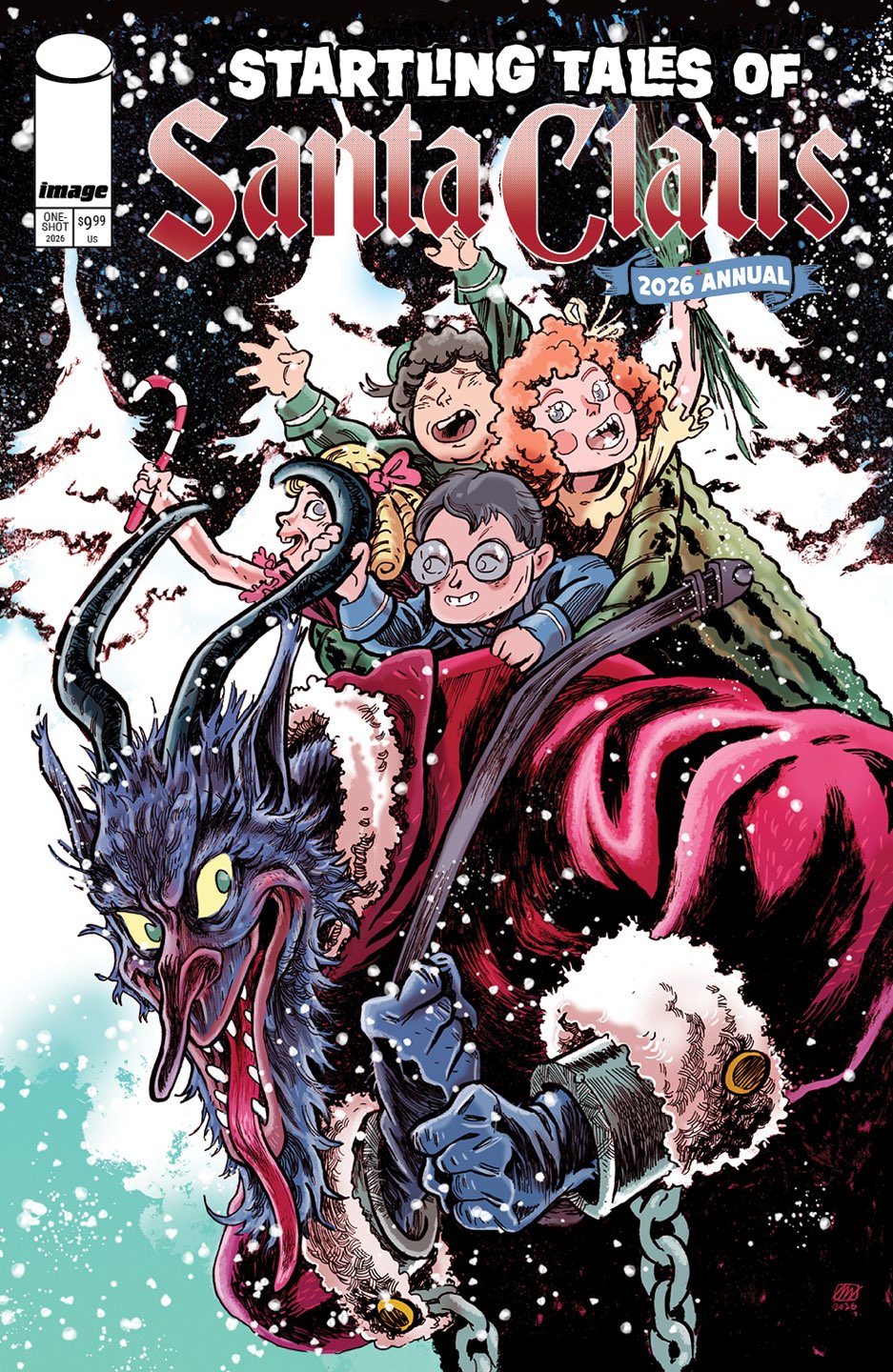 STARTLING TALES OF SANTA CLAUS 2026 ANNUAL Cover B MARK LASZLO VAR comic book cover