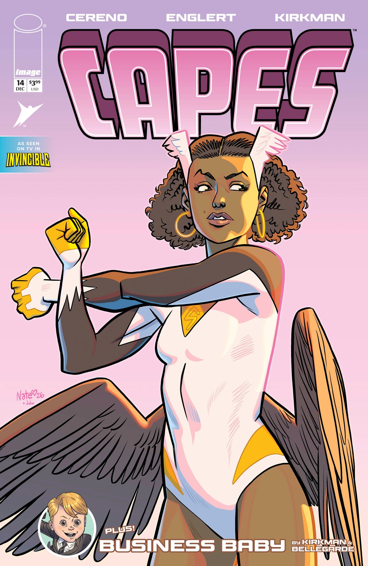 INVINCIBLE UNIVERSE CAPES #14 Cover C NATE BELLEGARDE & JOHN VAR comic book cover