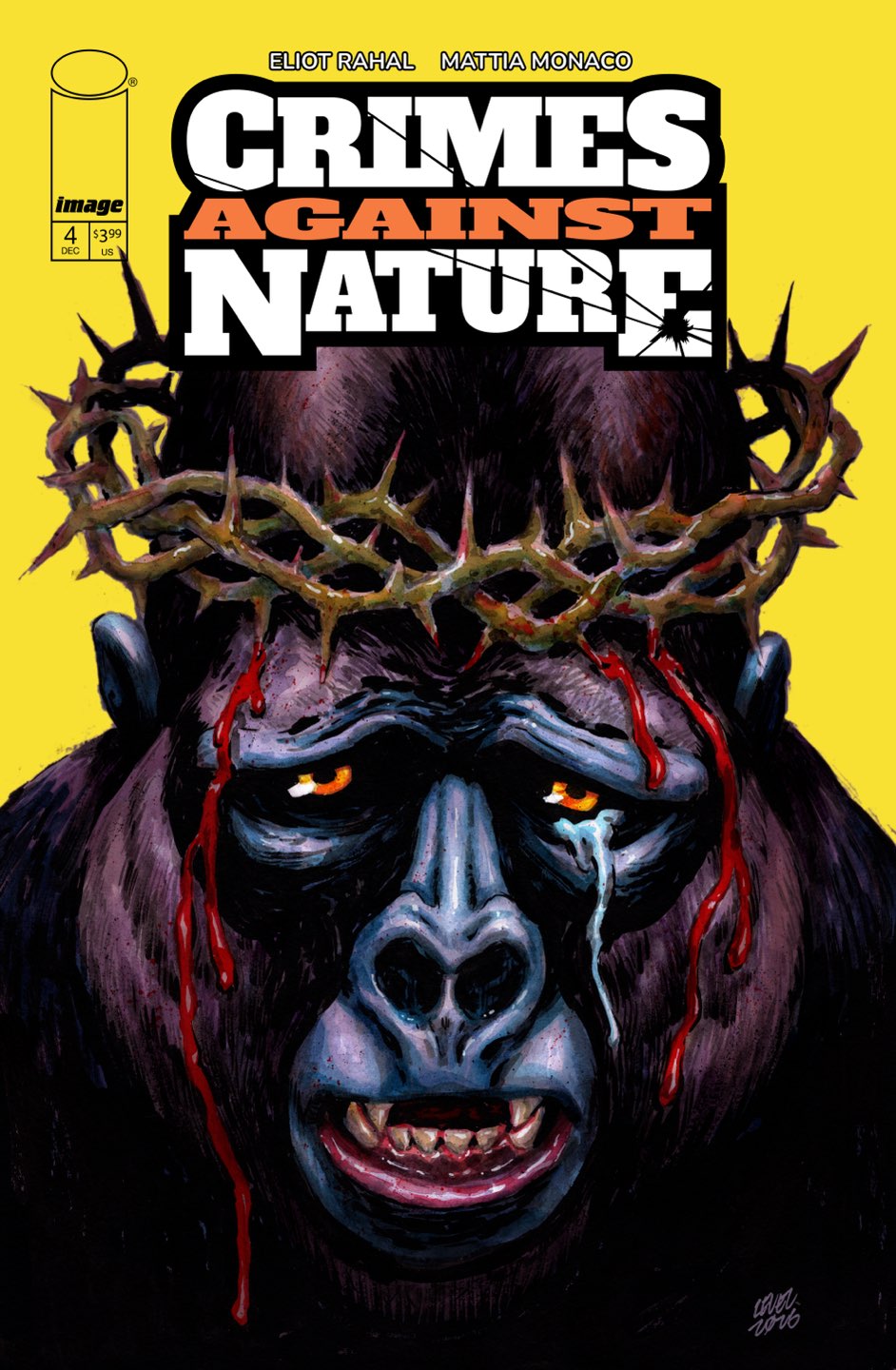 CRIMES AGAINST NATURE #4 Cover B BRIAN LEVEL VAR comic book cover
