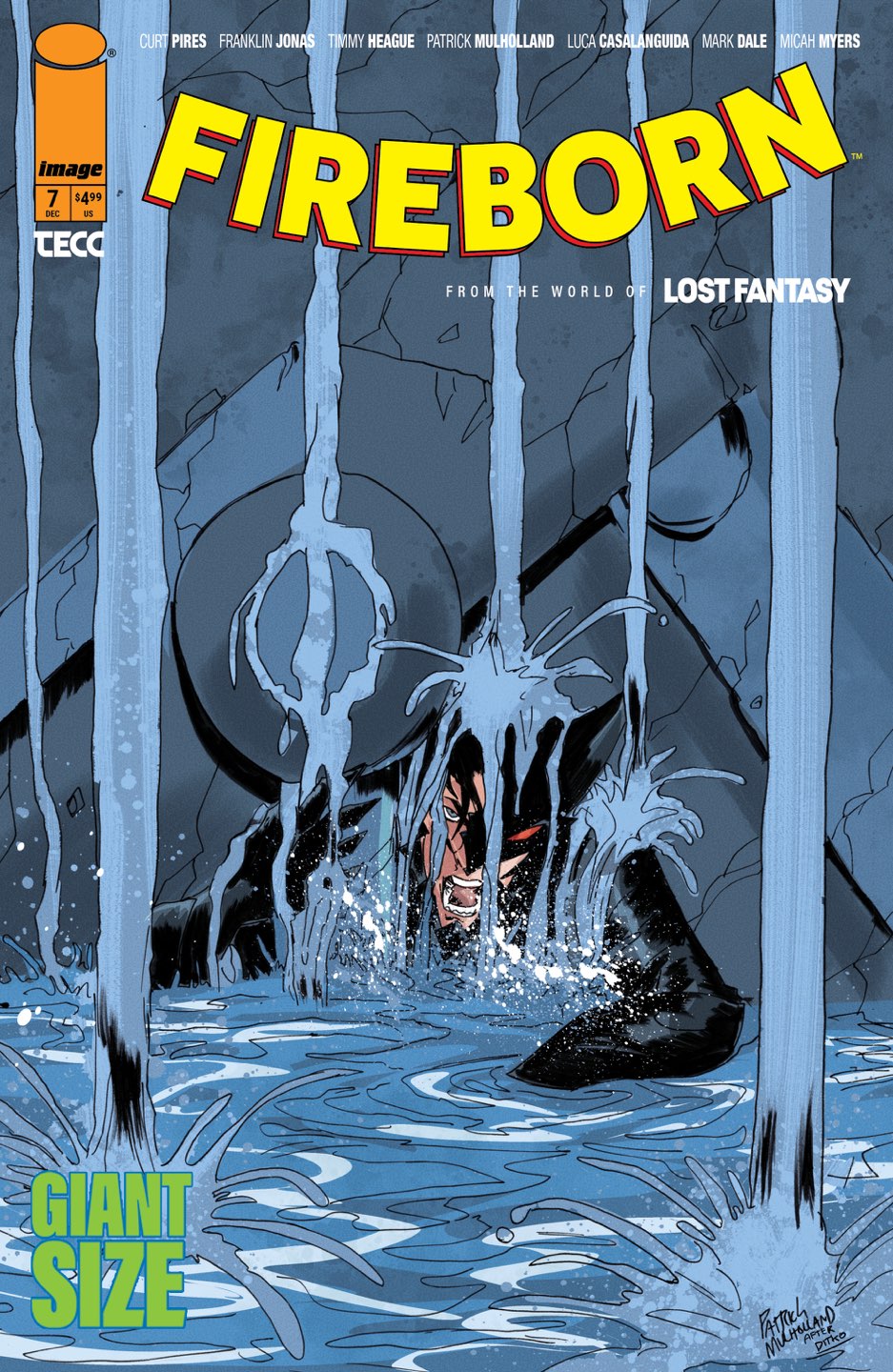 FIREBORN #7 Cover B PATRICK MULHOLLAND HOMAGE VAR comic book cover