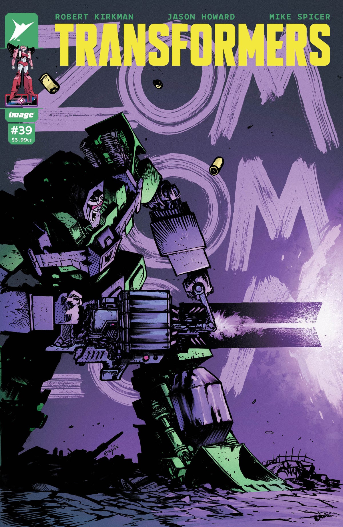TRANSFORMERS #39 Cover B DANIEL WARREN JOHNSON & MIKE SPICER VAR comic book cover