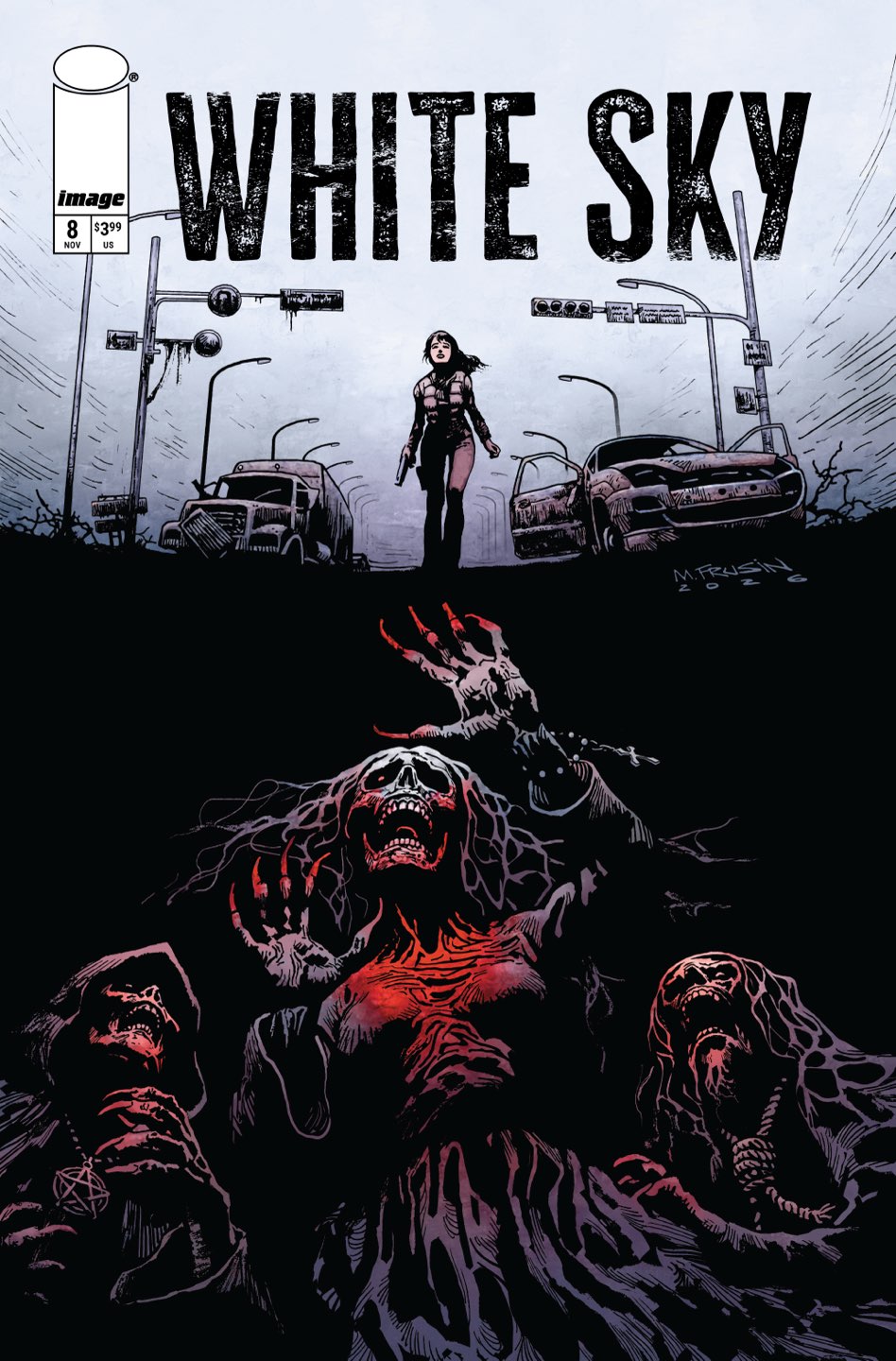 WHITE SKY #8 Cover A MARCELO FRUSIN comic book cover