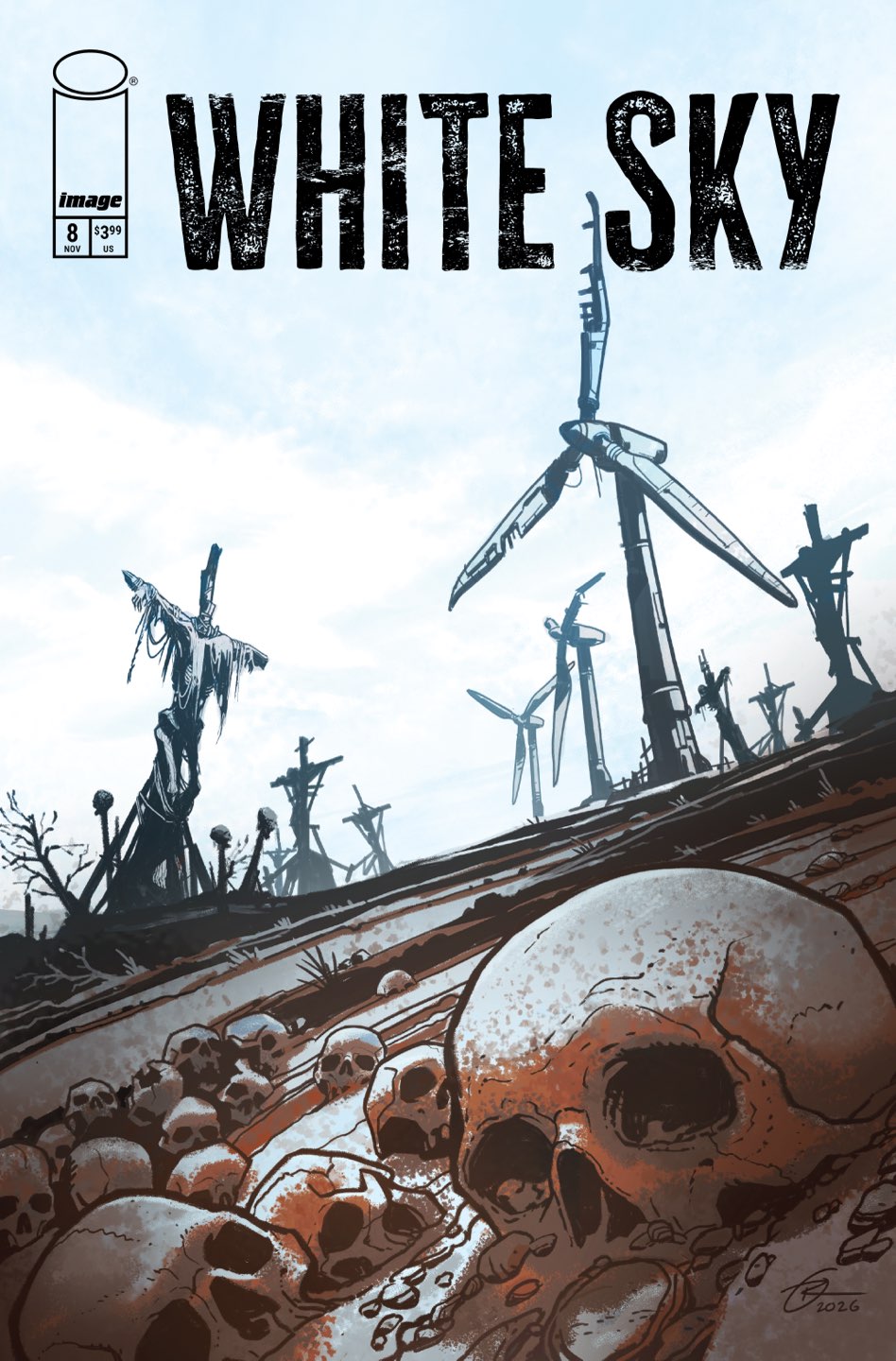 WHITE SKY #8 Cover C RAY LEDERER VAR comic book cover