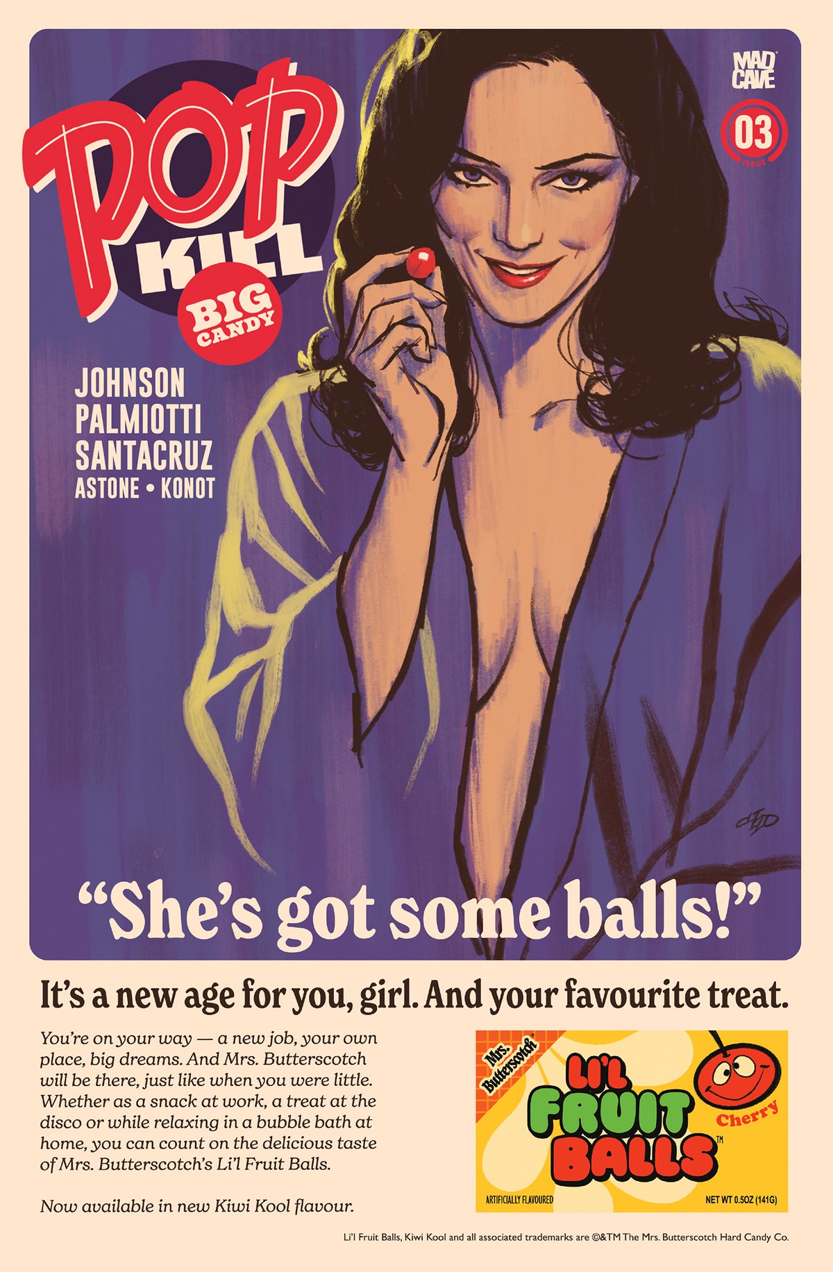 POP KILL BIG CANDY #3 (OF 4) Cover B MICHAEL CHO VAR comic book cover