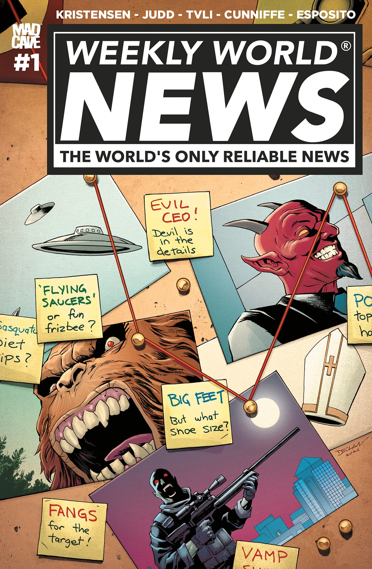 WEEKLY WORLD NEWS #1 (OF 6) Cover C DECLAN SHALVEY VAR comic book cover